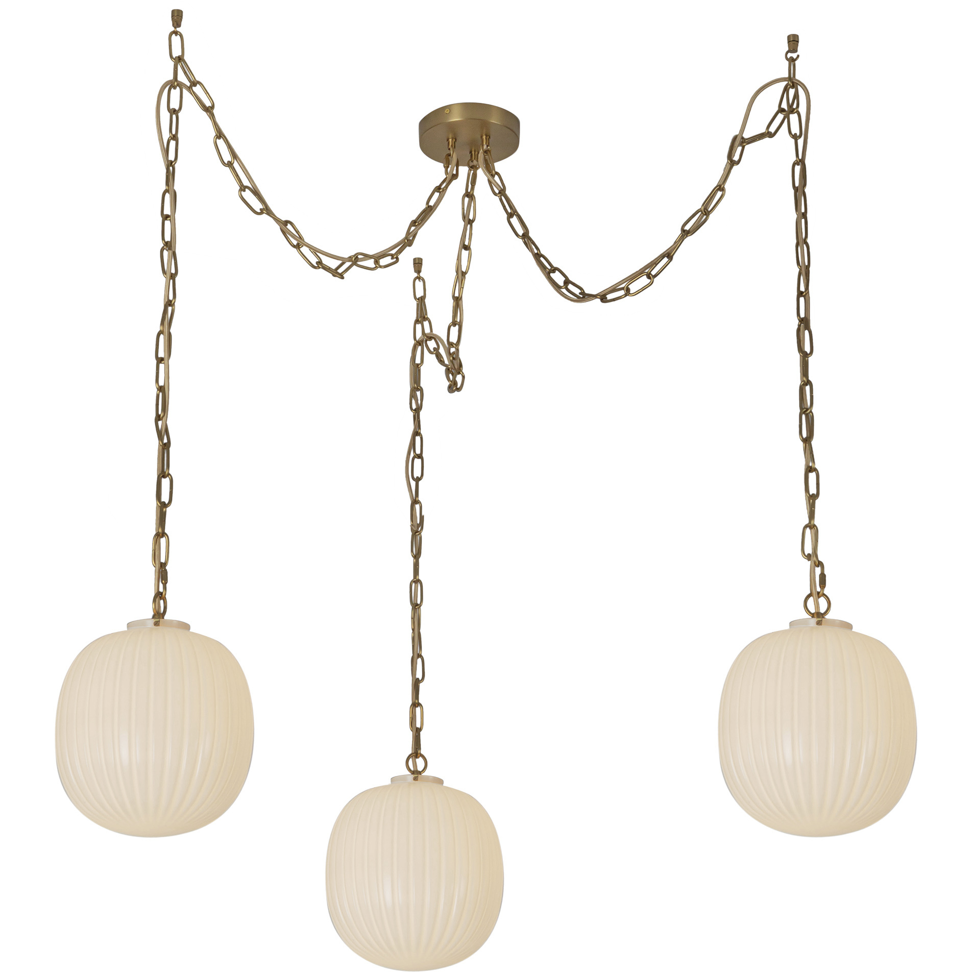 Alora Mood Cherise 3 Light 11.88 inch Brushed Gold Pendant Ceiling Light