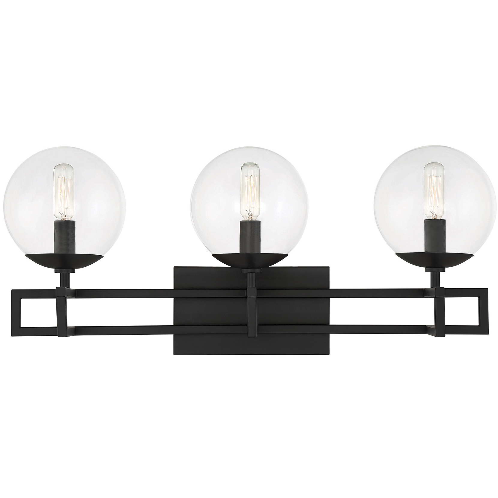 Crosby 3 Light 24 inch Black Bathroom Vanity Light Wall Light, Essentials
