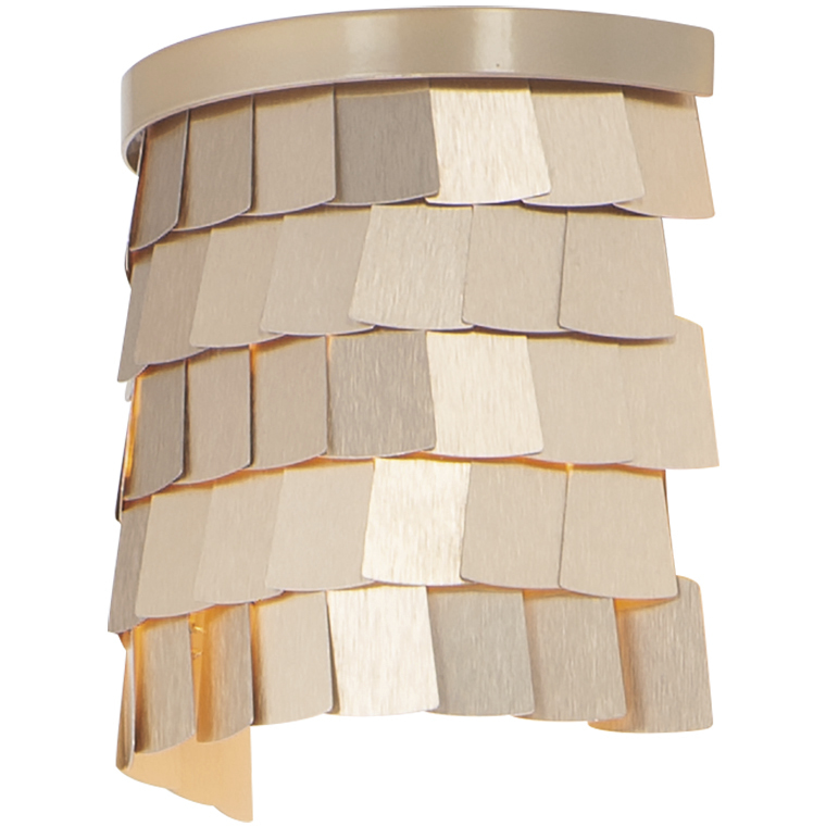 Glamour 2 Light 4.75 inch Champagne and Gold Wall Sconce Wall Light