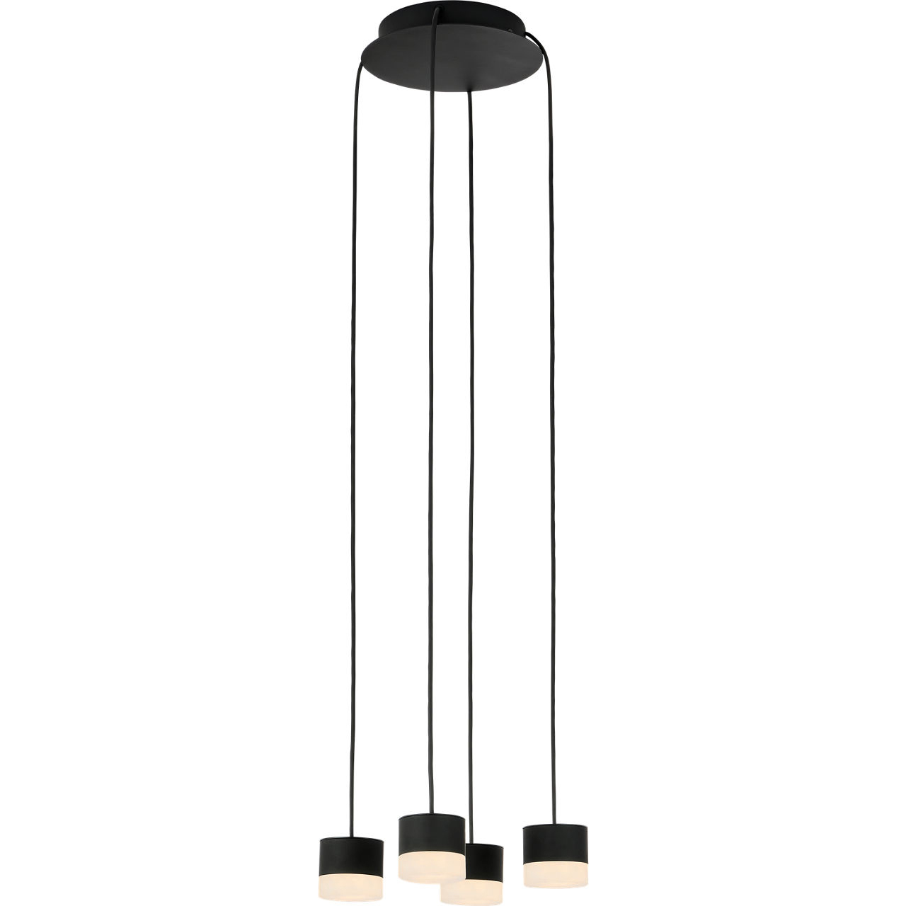 Sean Lavin Gable 4 Light 10.4 inch Nightshade Black Chandelier Ceiling Light