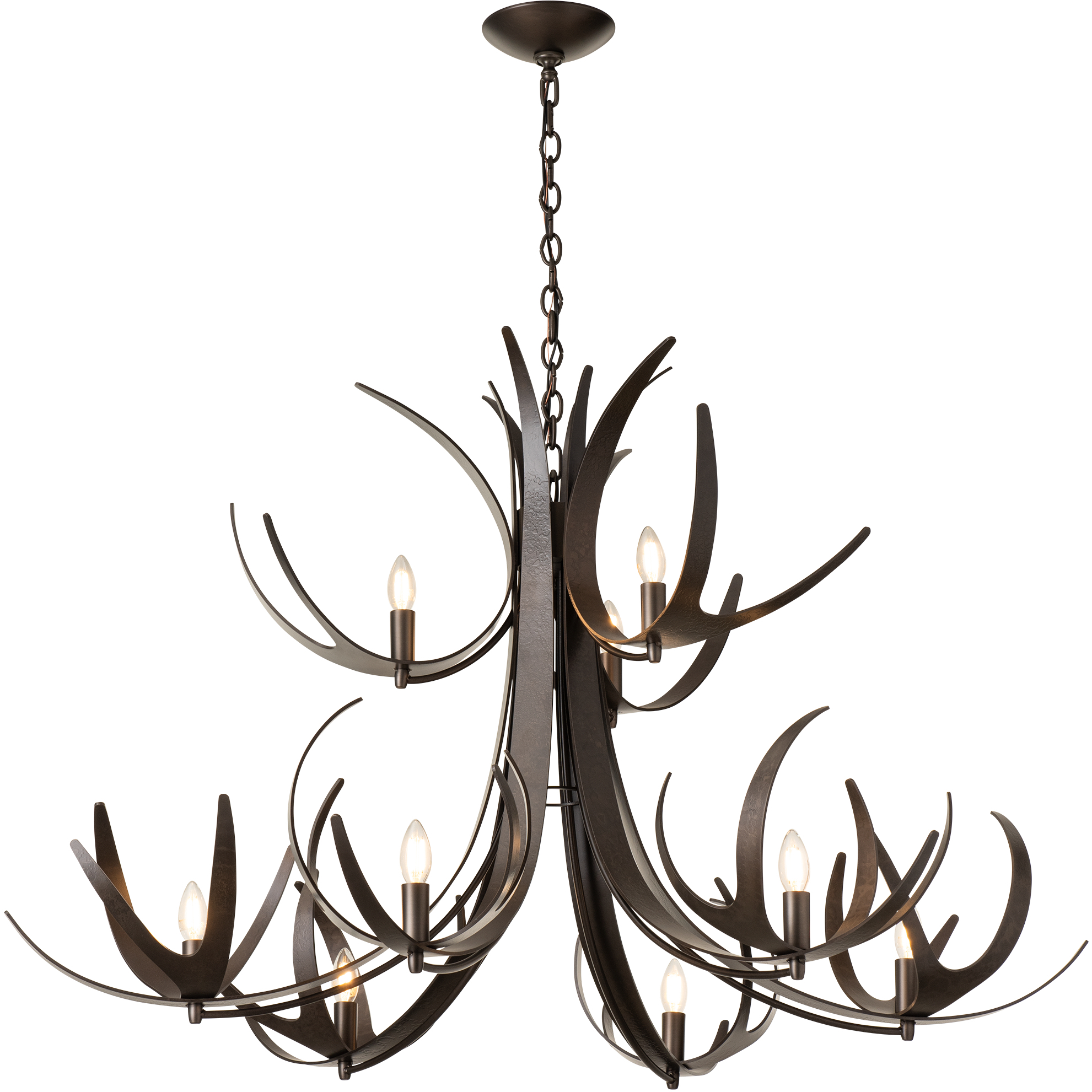 Caribou 9 Light 49.1 inch White Chandelier Ceiling Light