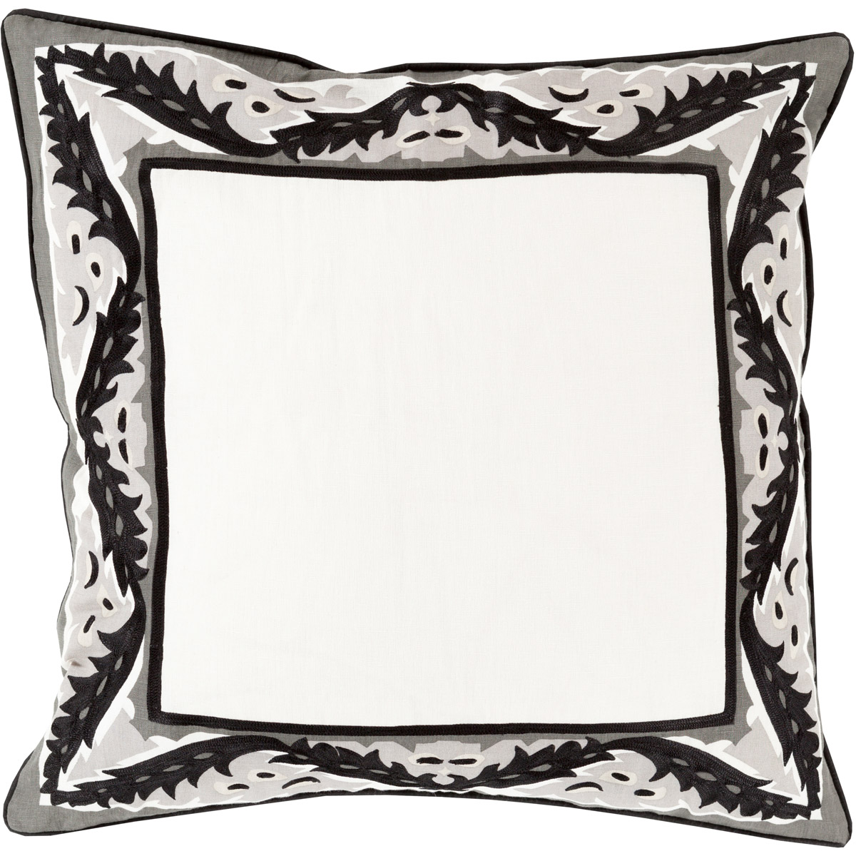 Eugene 18 inch Taupe, Black, Charcoal, Ivory Pillow Kit