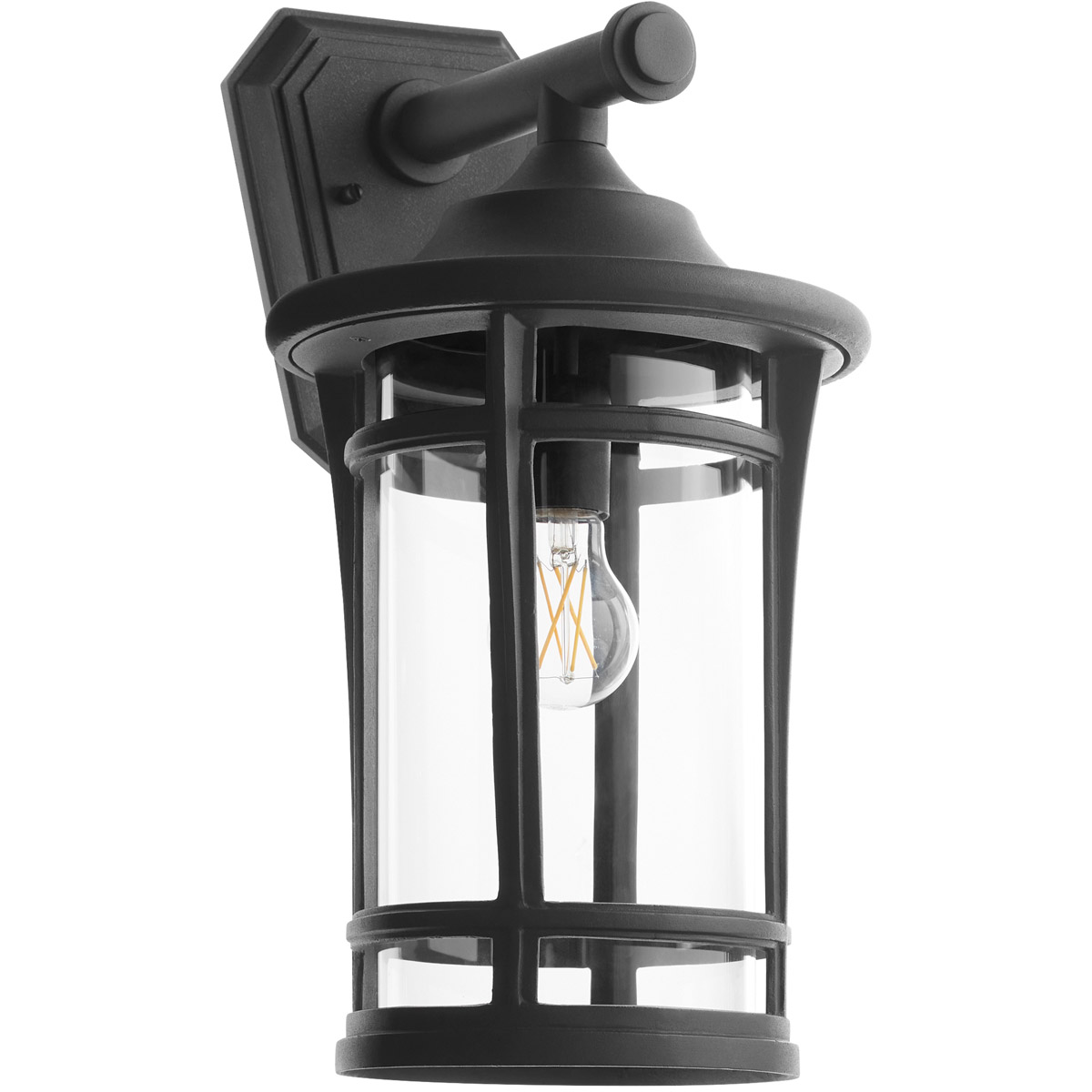 Haley 1 Light 17.75 inch Noir Outdoor Wall Lantern
