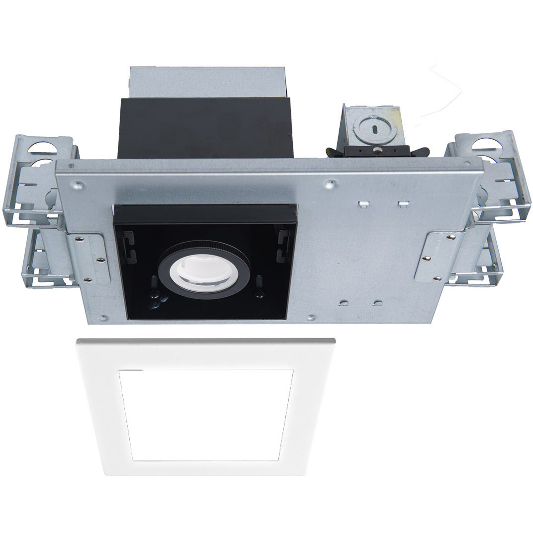 Silo Multiples LED White Black Recessed Lighting in 3500K, White/Black