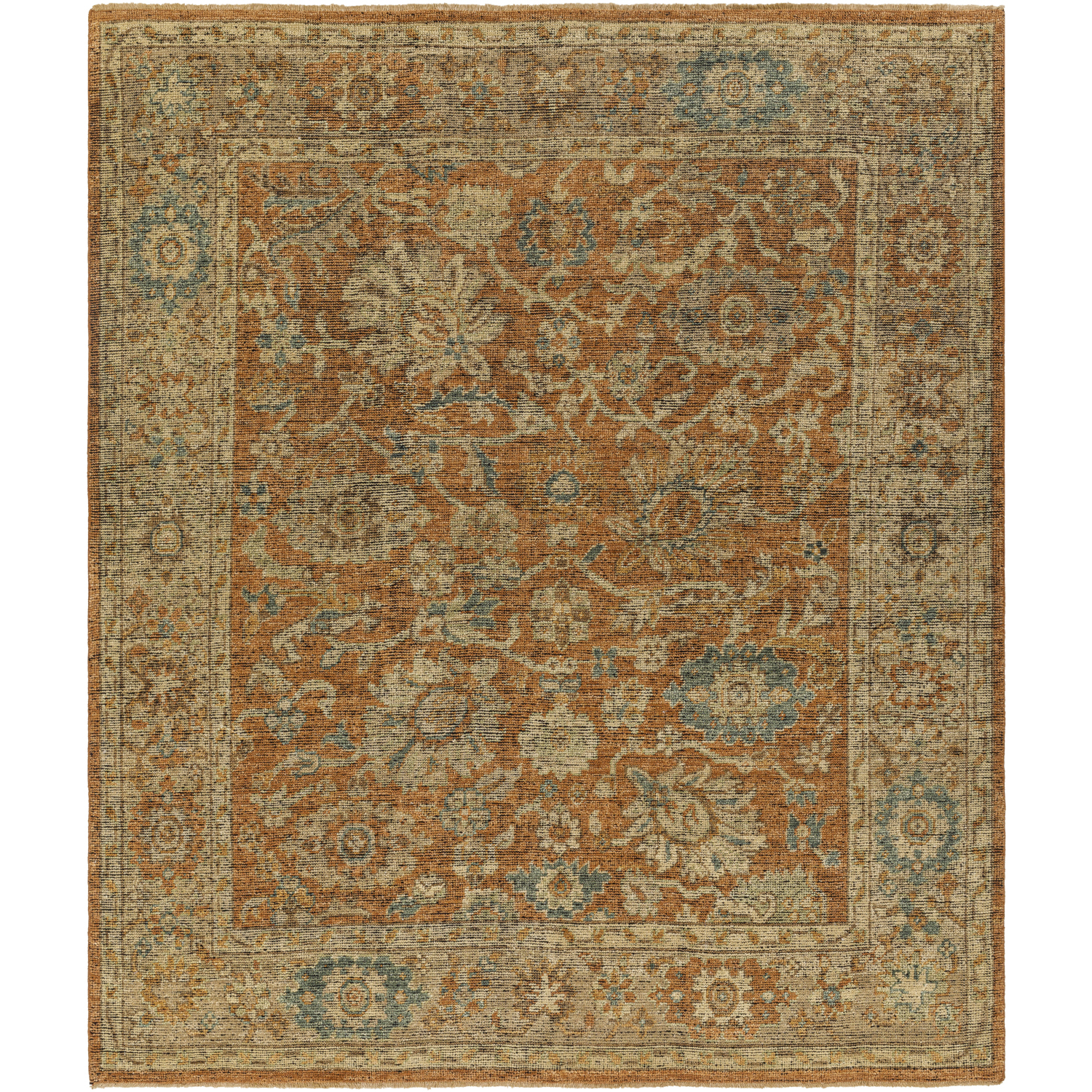 Reign 168 X 30 inch Brown / Tan / Black / Medium Brown / Sage / Light Sage Handmade Rug in 2.5 x 14