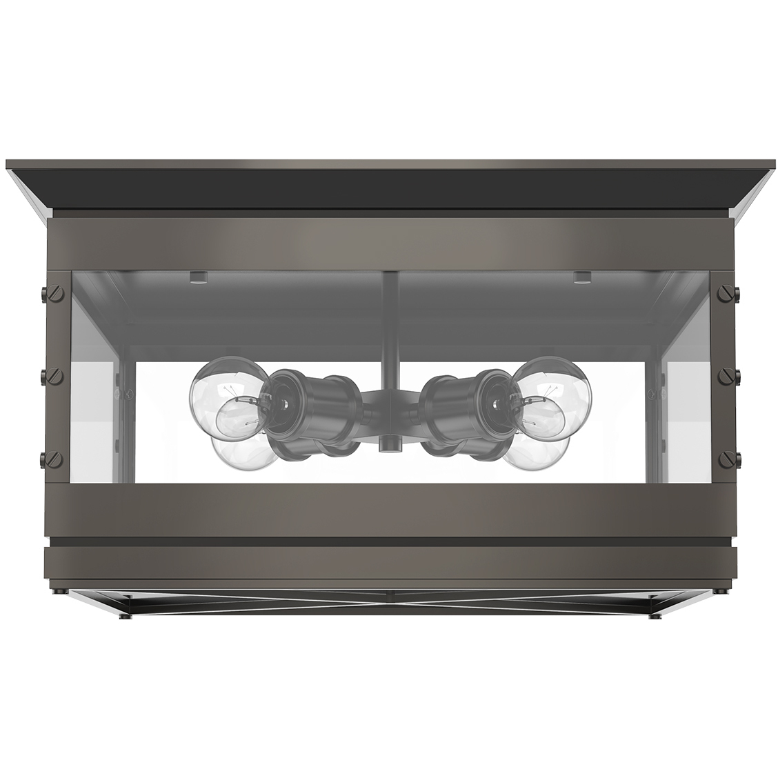 Douglas 4 Light 18 inch Urban Bronze Flush Mount Ceiling Light