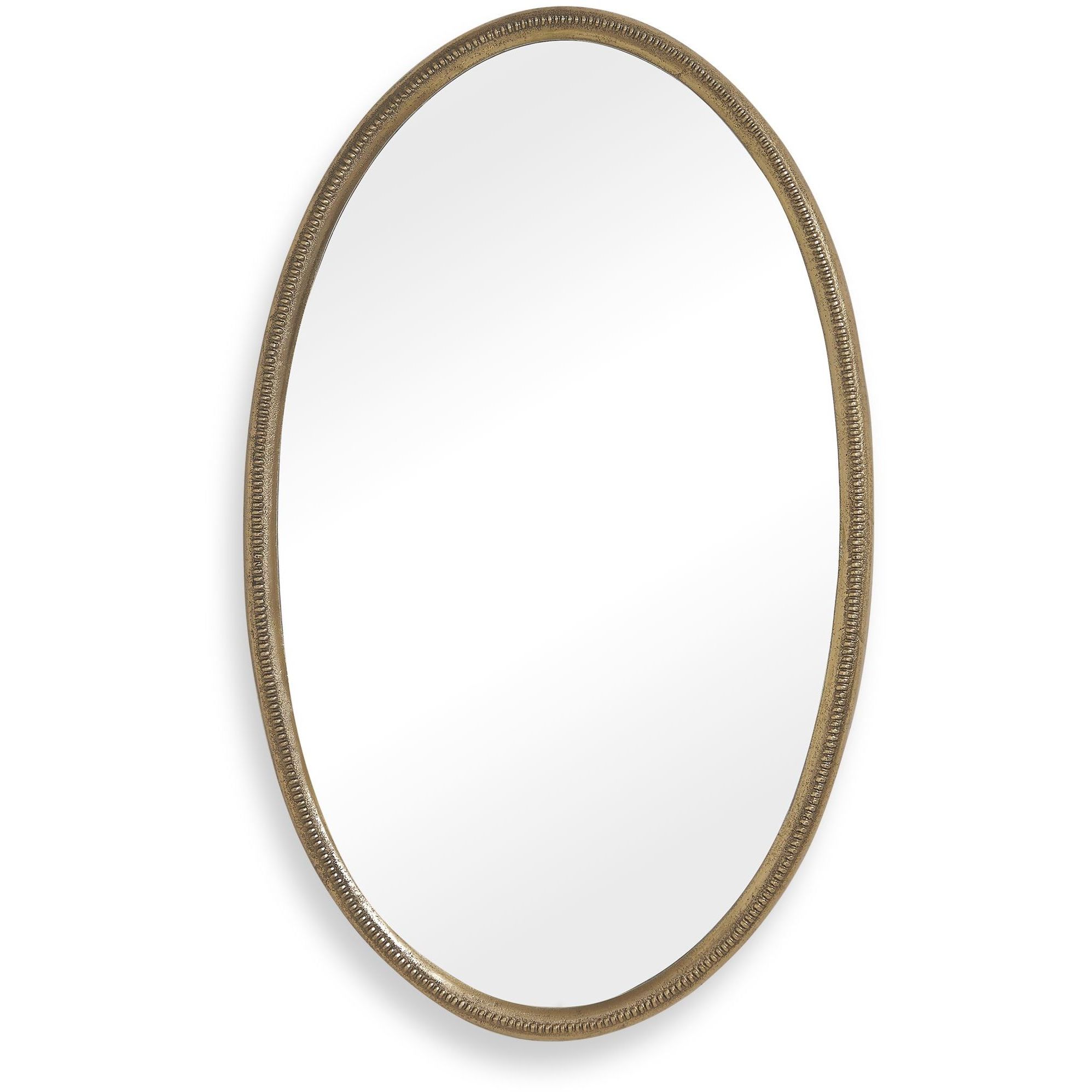 Ellis 33.5 X 20.5 inch Plated Antique Brass Mirror