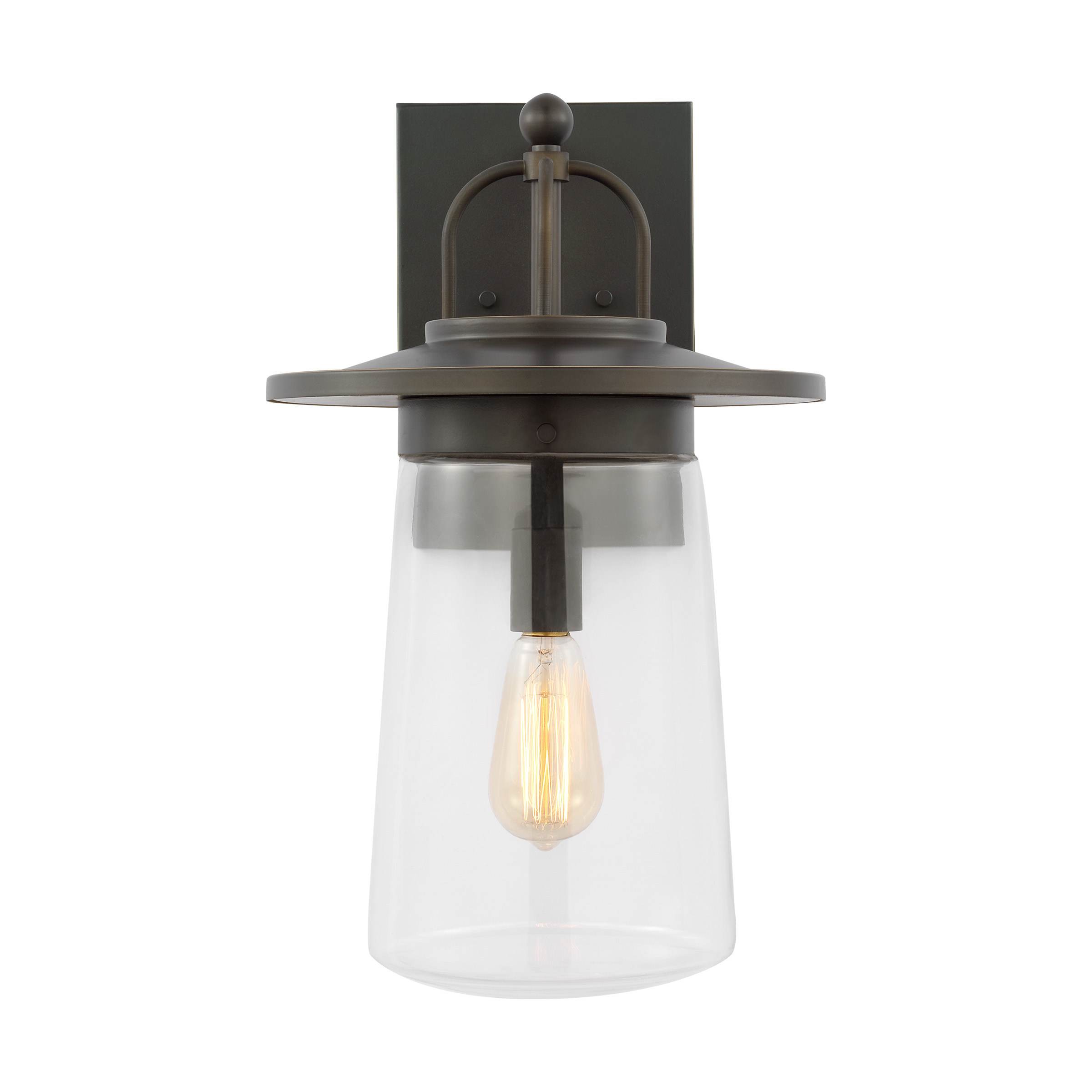 Tybee 1 Light 18.63 inch Antique Bronze Outdoor Wall Lantern, Large