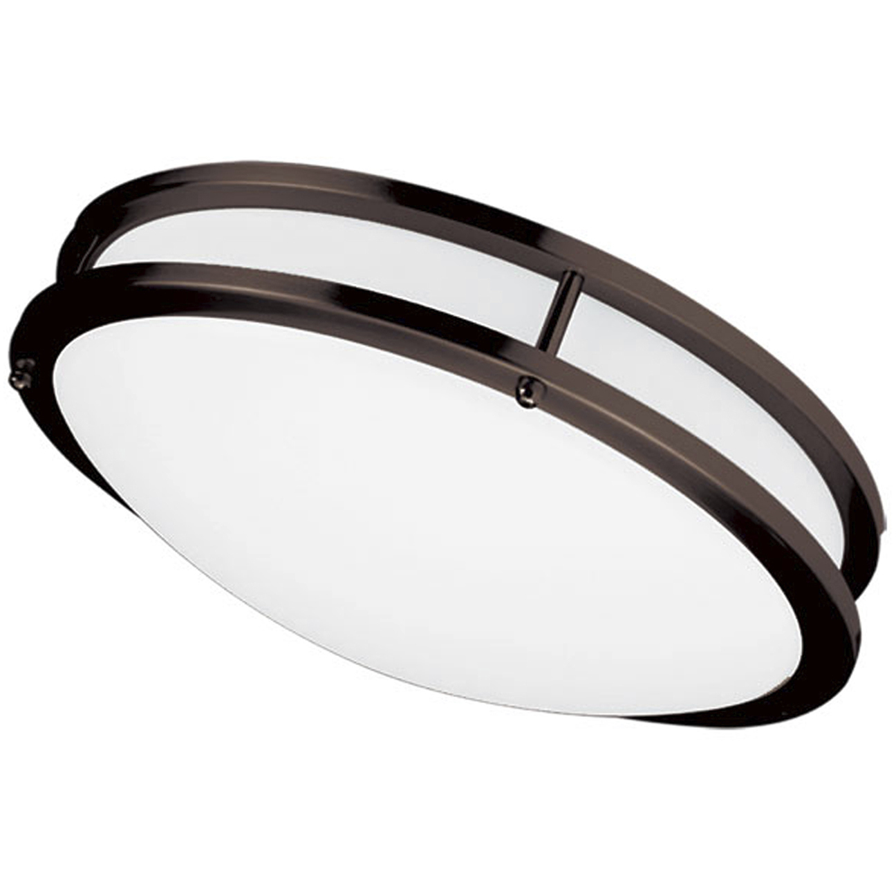 Transitional LED 12 inch Bronze Flush Mount Ceiling Light