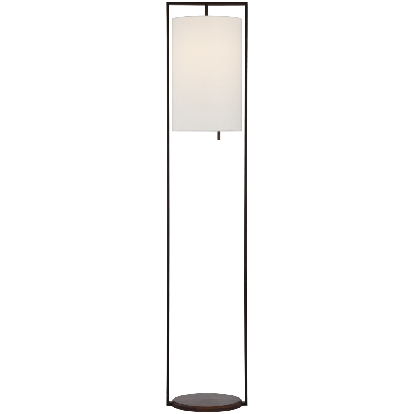 Ray Booth Zenz 58 inch 15 watt Warm Iron and Dark Walnut Floor Lamp Portable Light, Medium