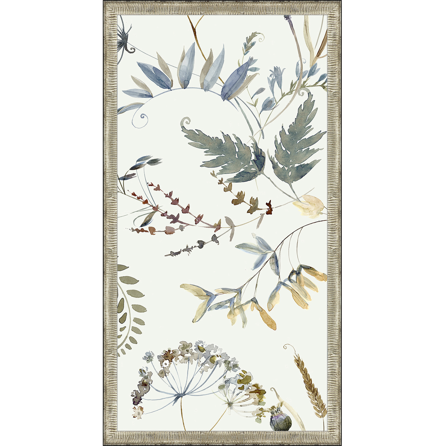 Nature's Gift Blue and Green and Multi and Neutral Framed Art