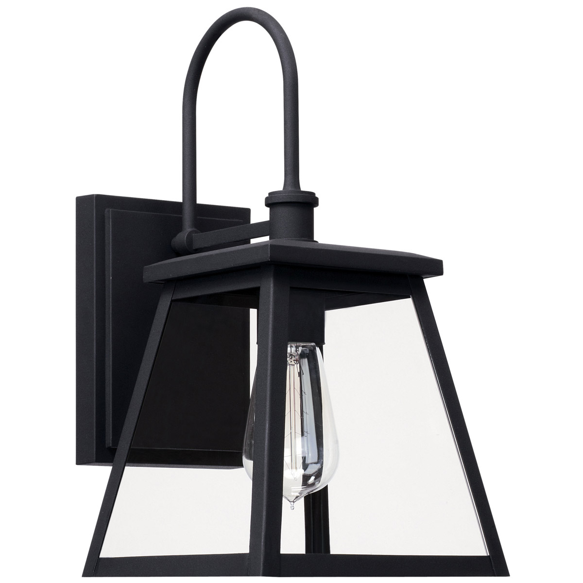 Belmore 1 Light 14.5 inch Black Outdoor Wall Lantern