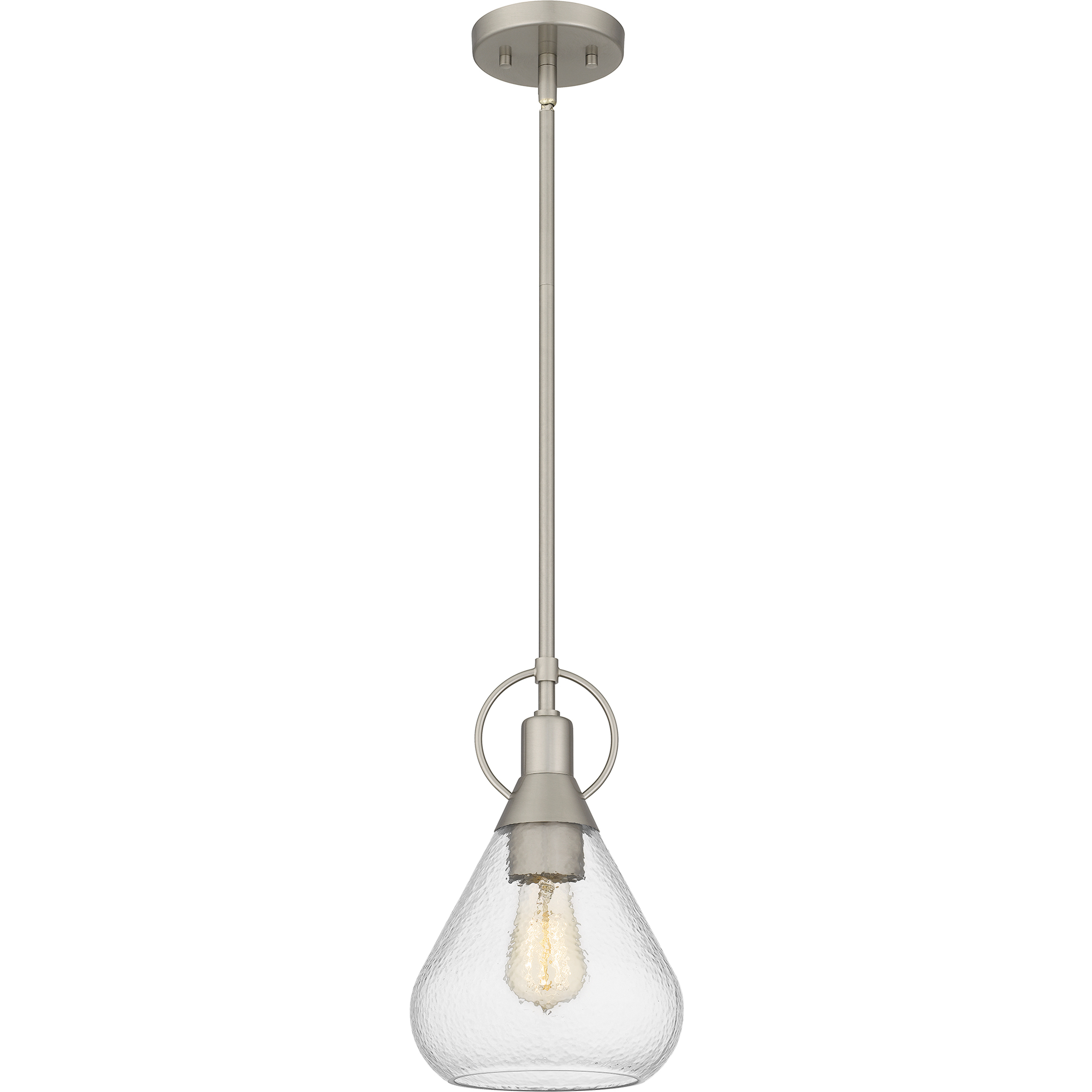 Singh 1 Light 8 inch Brushed Nickel Mini Pendant Ceiling Light