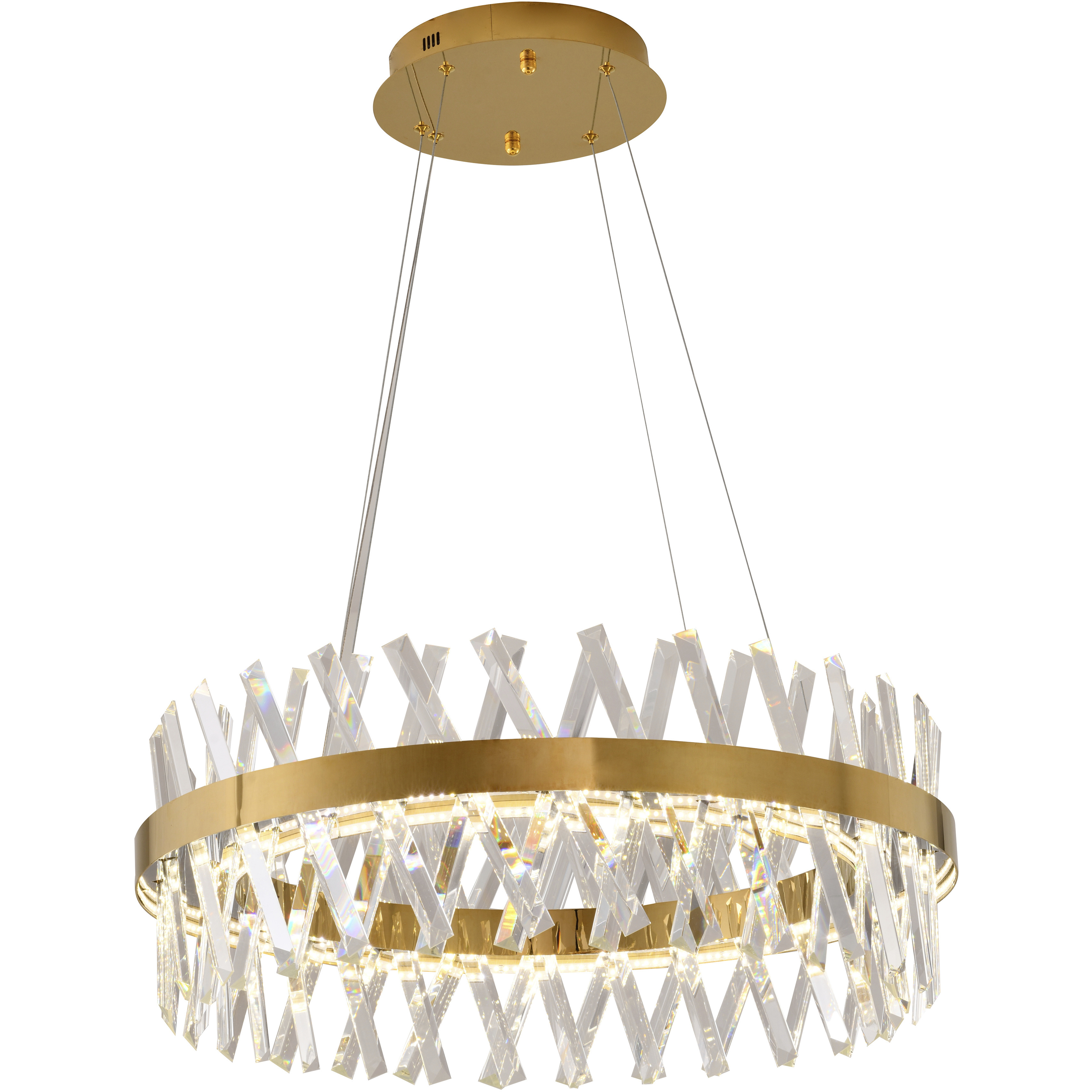 Canada LED 26 inch Gold Chandelier Ceiling Light