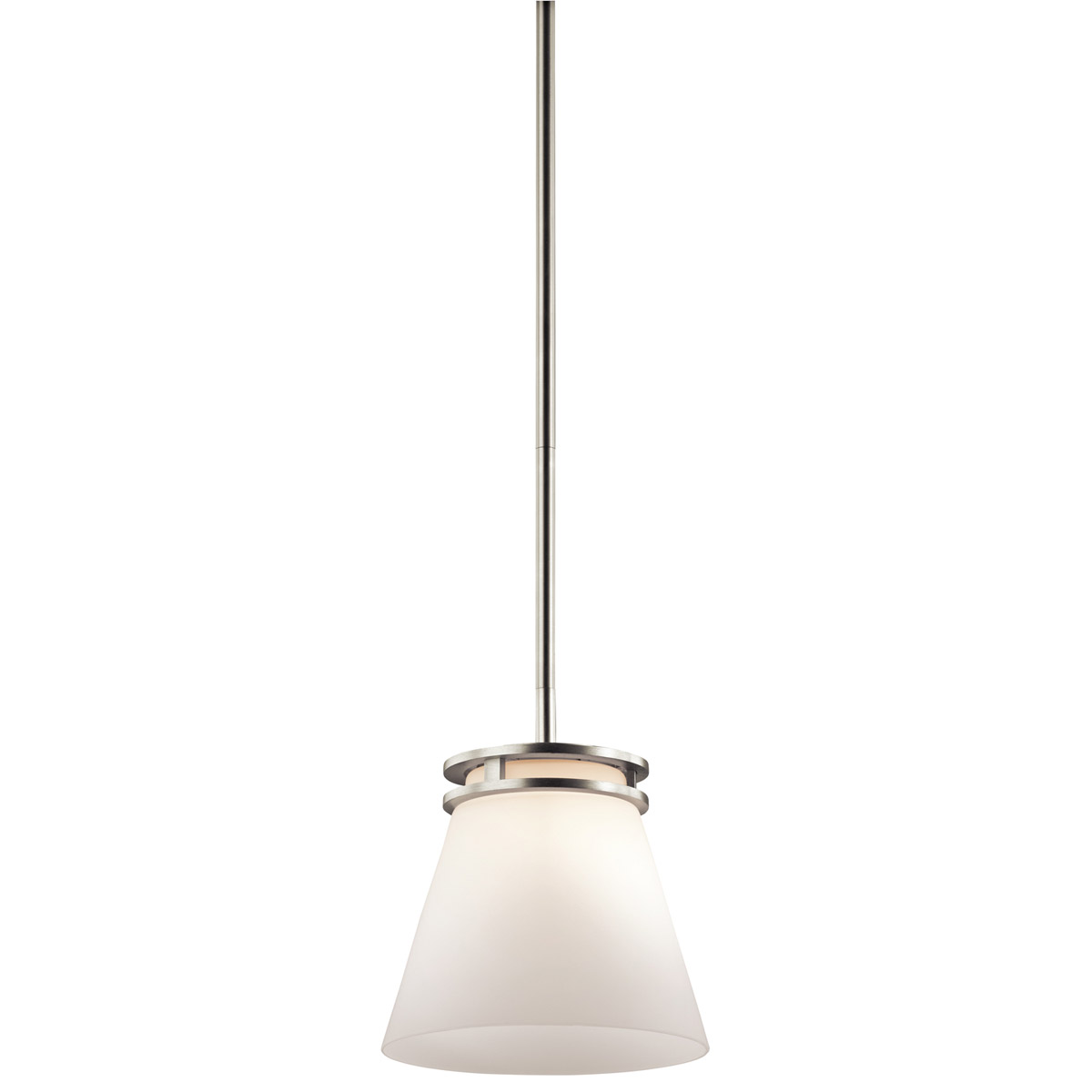 Hendrik 1 Light 8 inch Brushed Nickel Mini Pendant Ceiling Light