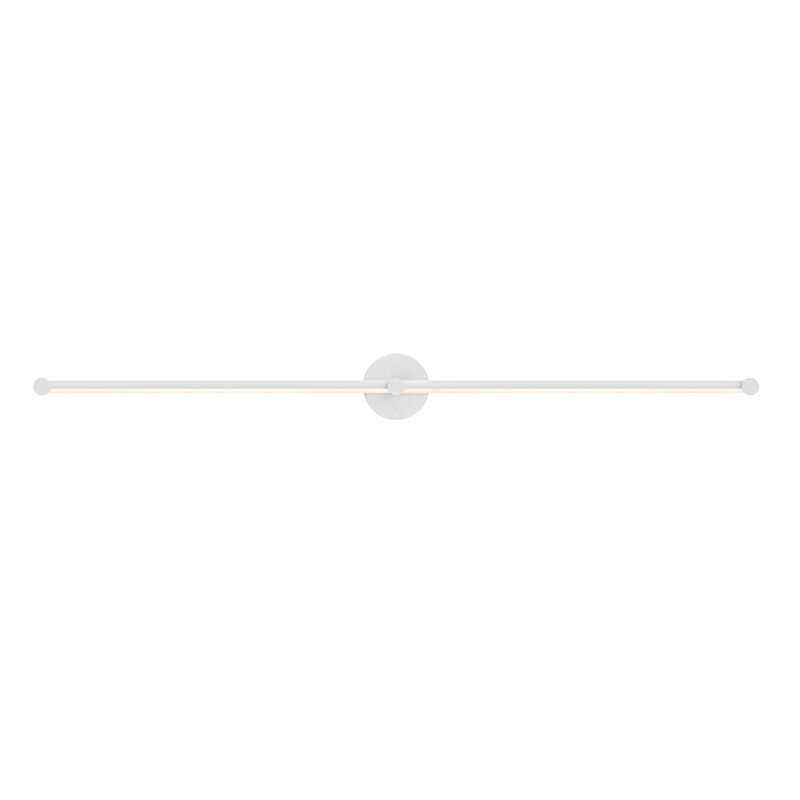 Purolinear 360 LED 49.5 inch Satin White ADA Wall Bar Light Wall Light