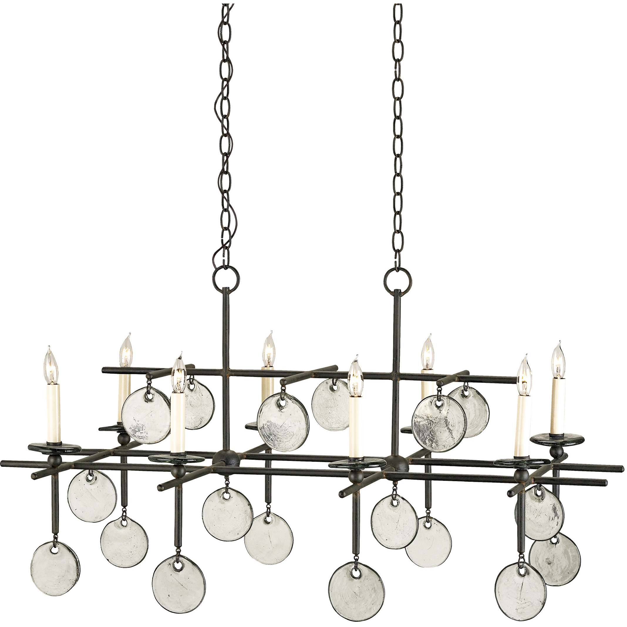 Sethos 8 Light 42 inch Old Iron Chandelier Ceiling Light