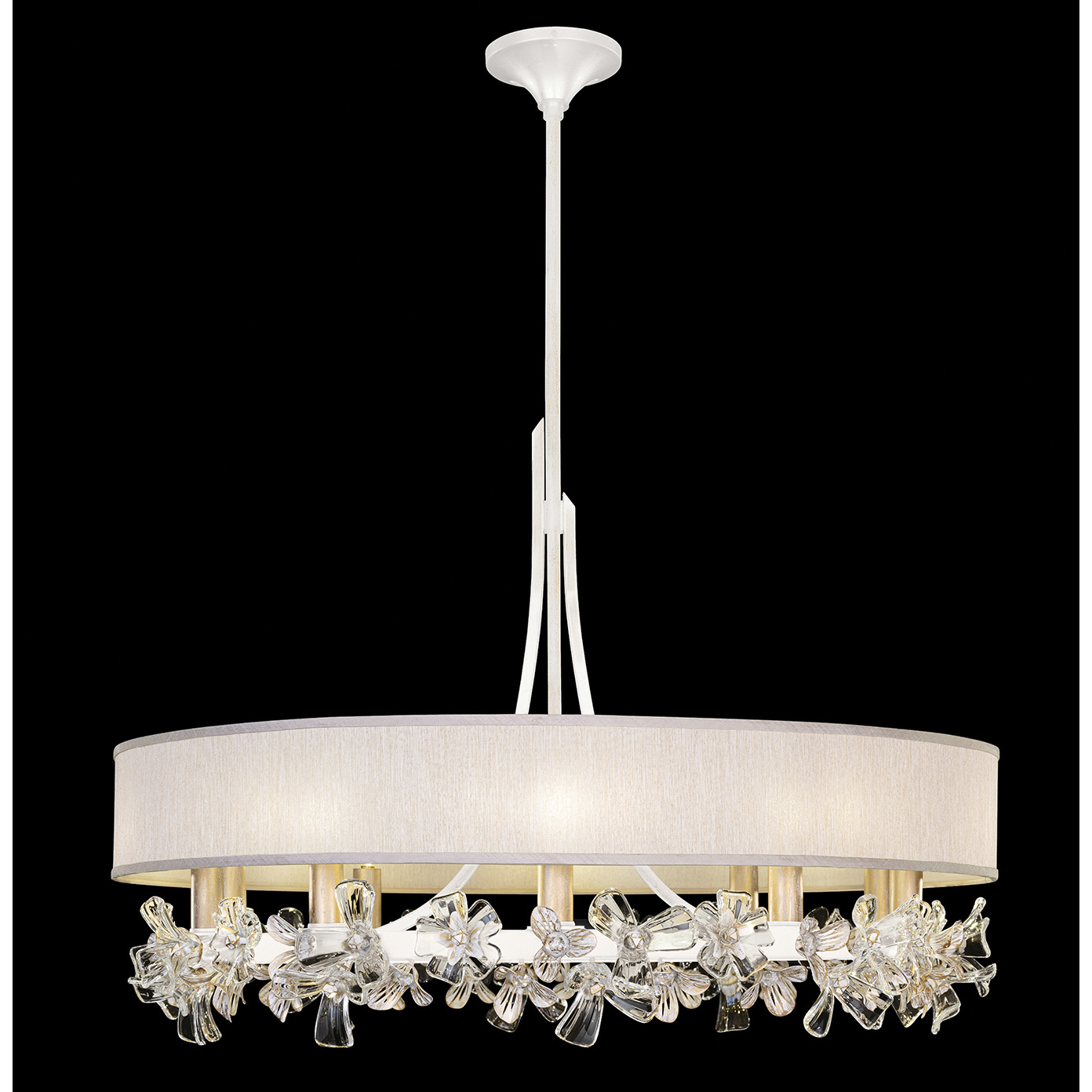 Azu LED 34.5 inch White Chandelier Ceiling Light