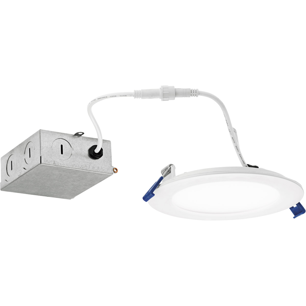 Direct To Ceiling Slim Textured White Downlight