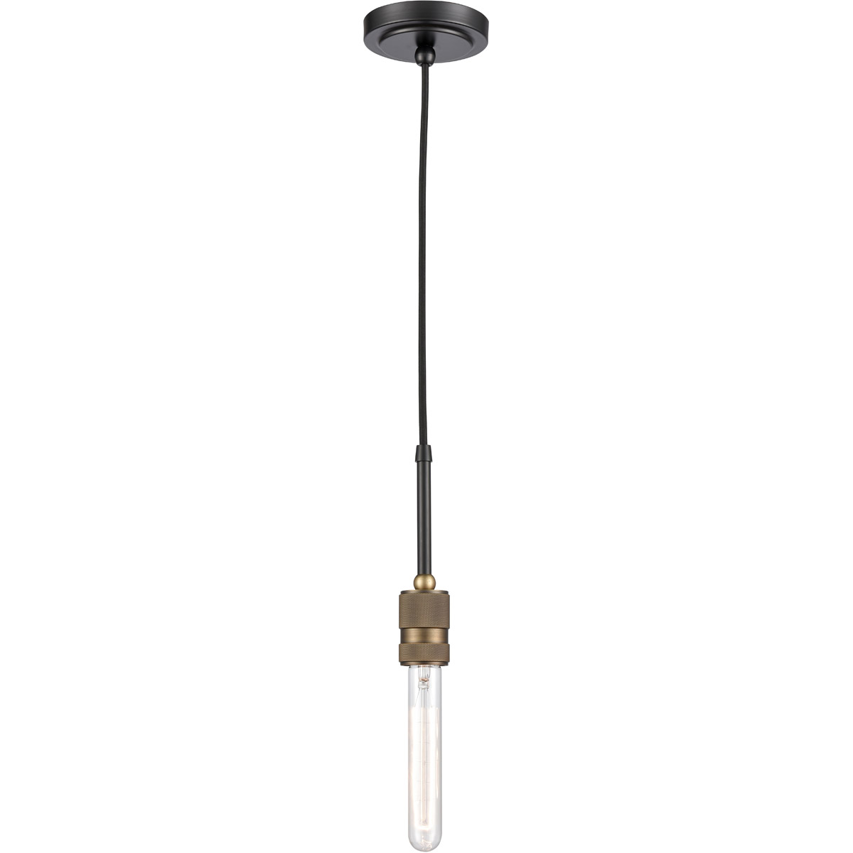 Restoration Ellis 1 Light 2 inch Black Antique Brass Mini Pendant Ceiling Light