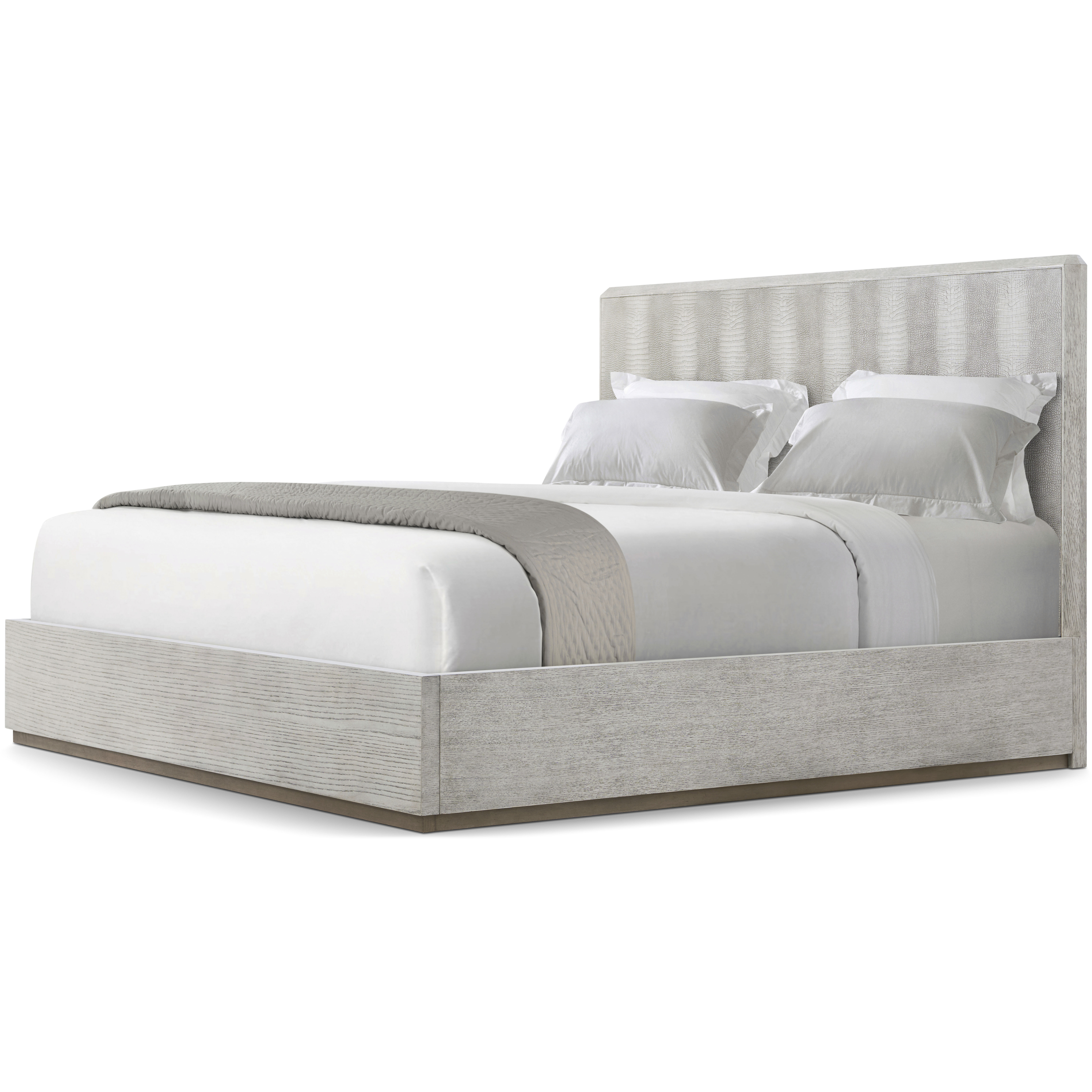 Spencer St. James Argento US King Bed, Wooden