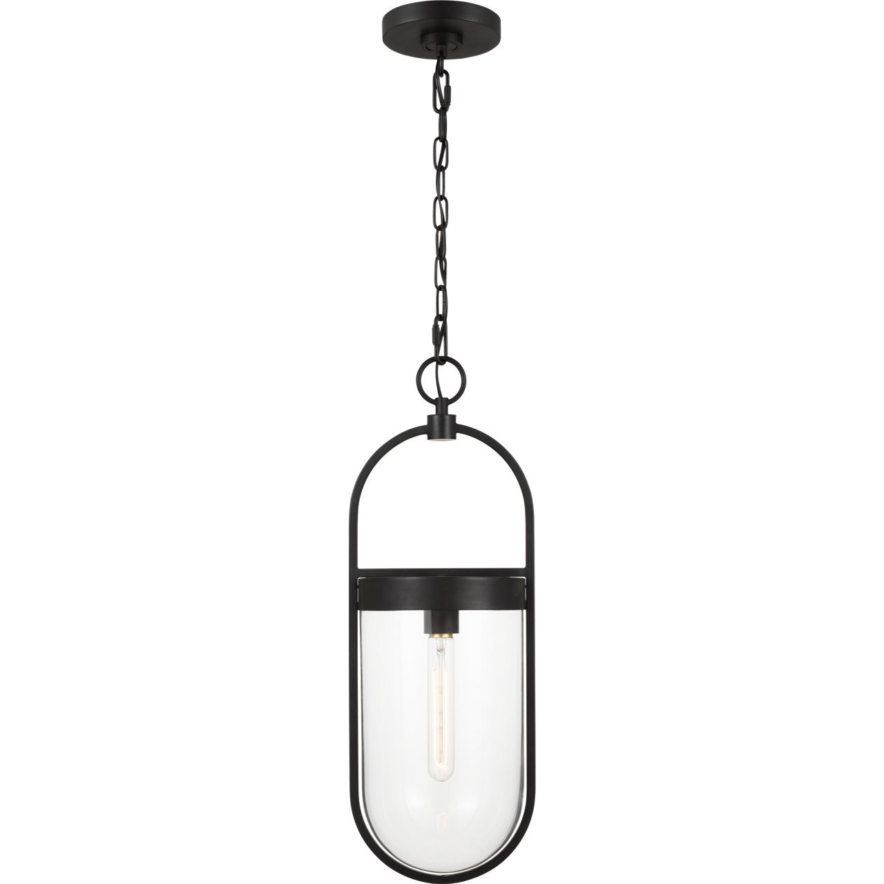 C&M by Chapman & Myers Blaine 1 Light 8 inch Aged Iron Pendant Ceiling Light