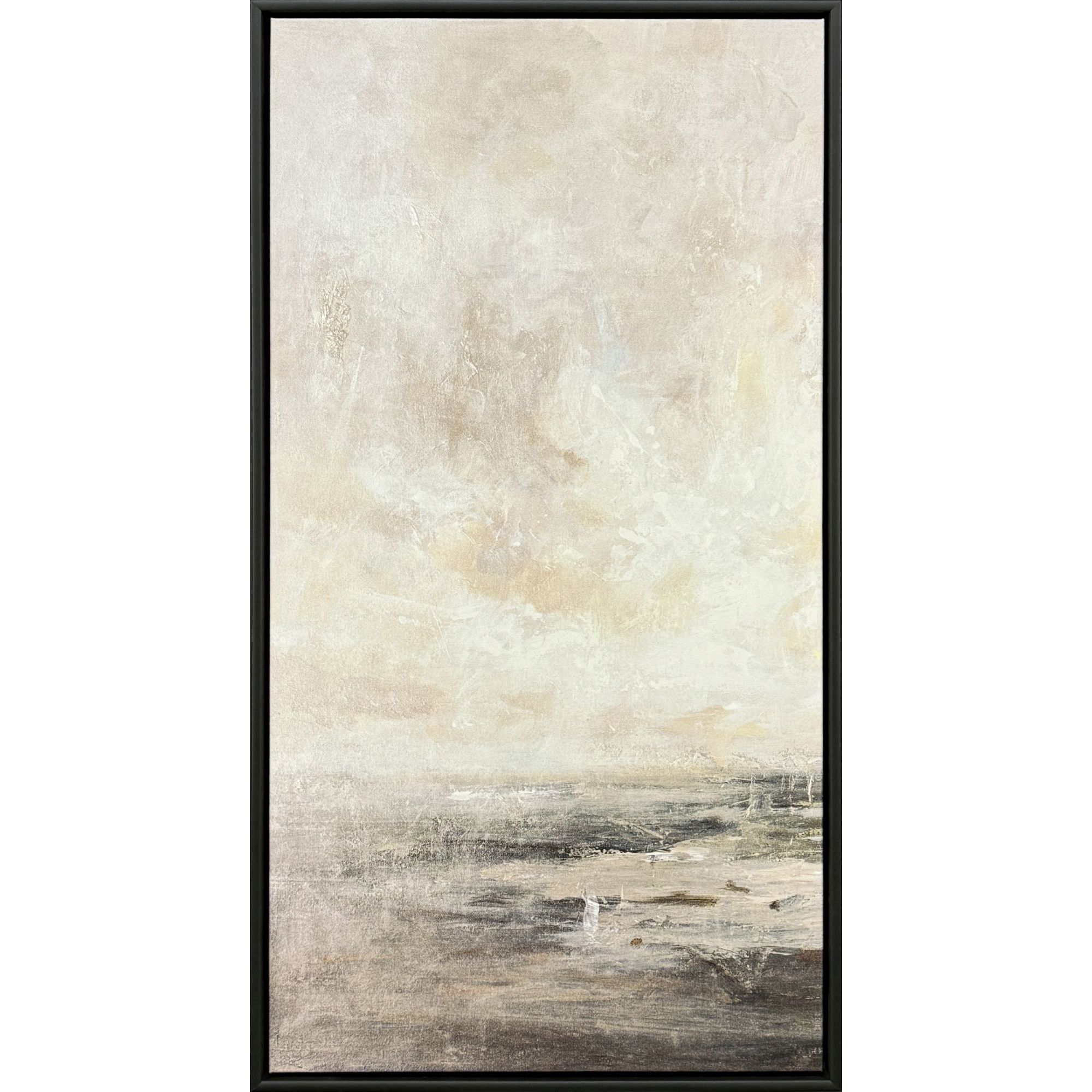 Tender Skies Gray and Brown and Multi and Neutral Canvas