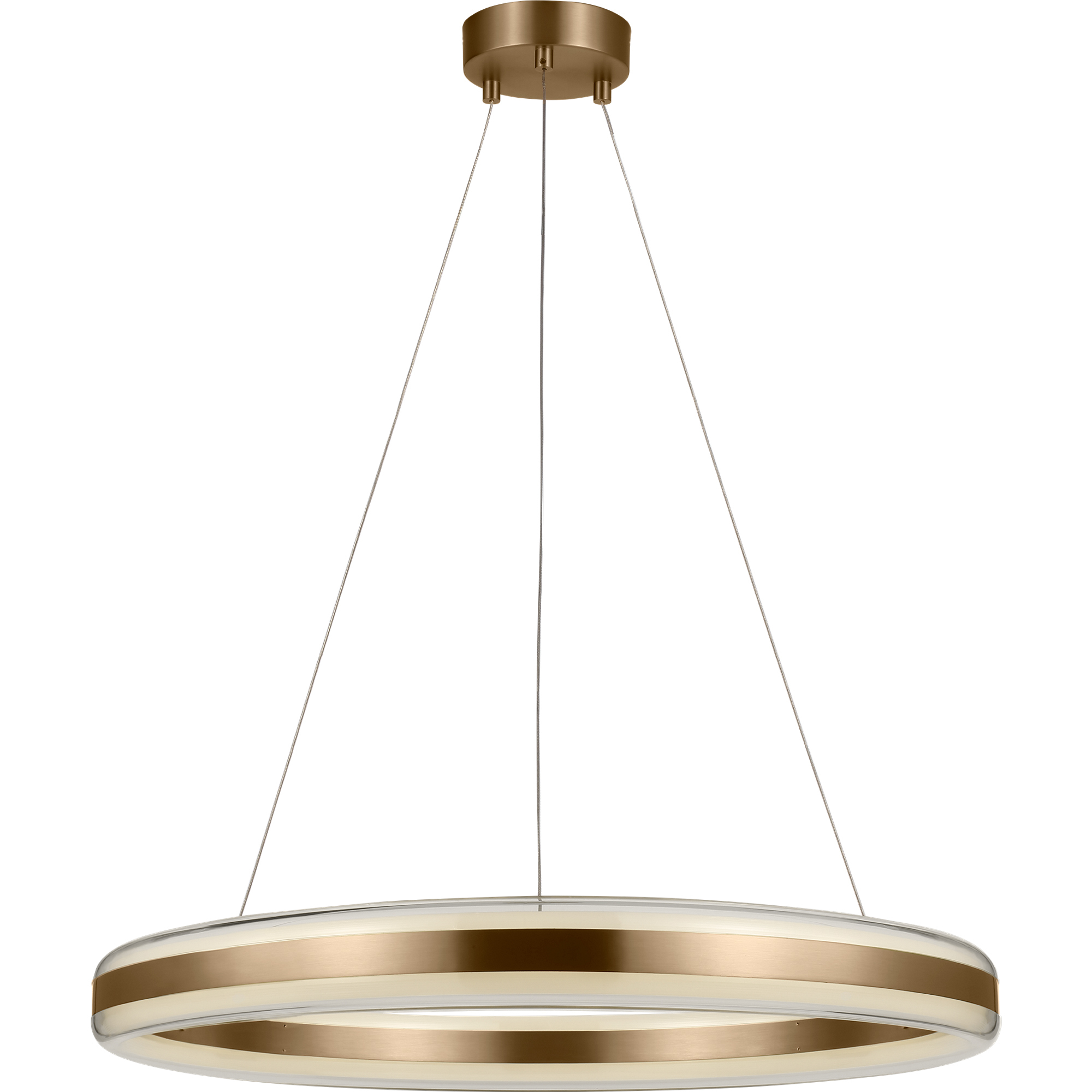 Drew & Jonathan Colt 1 Light 25.6 inch Satin Brass Chandelier Ceiling Light