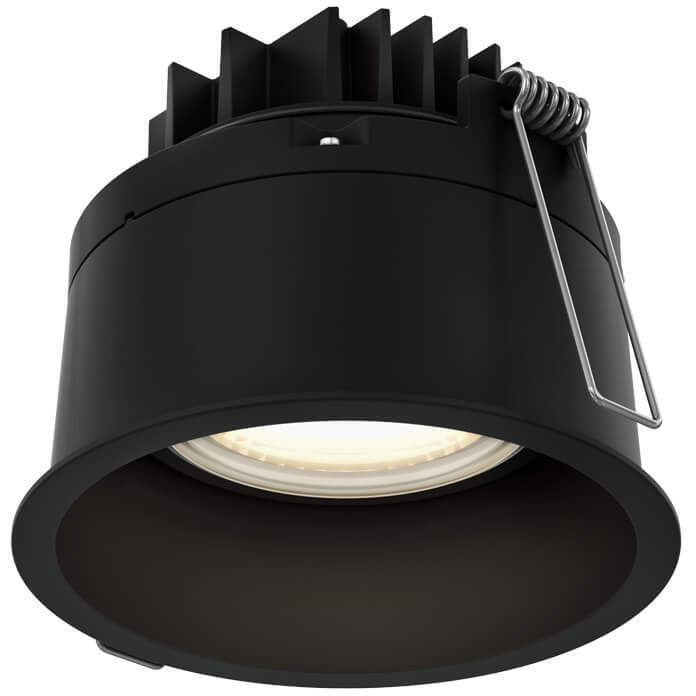 Facet Black Regressed in Color Temperature Changing, Gimbal Down Light