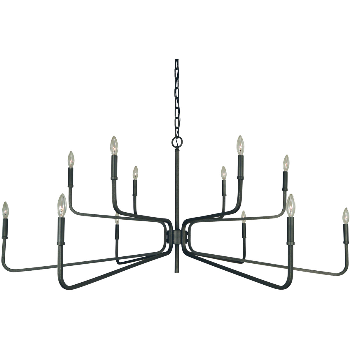 Heidleberg 12 Light 60 inch Iron Dining Chandelier Ceiling Light