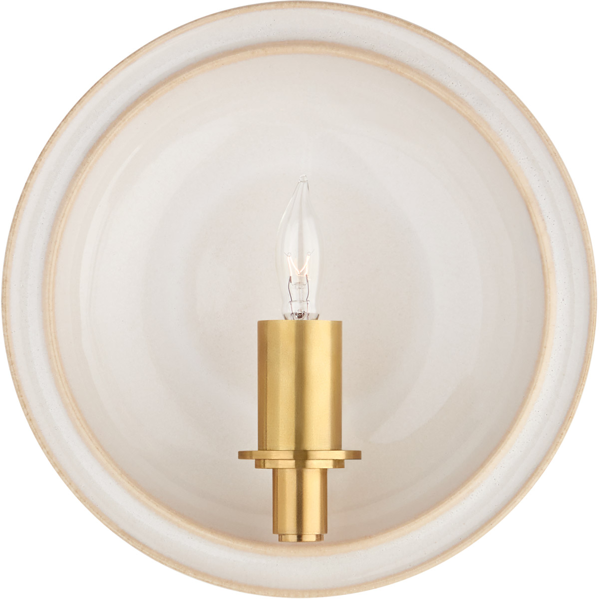 Christopher Spitzmiller Leeds 1 Light 8.25 inch Ivory Round Sconce Wall Light, Small