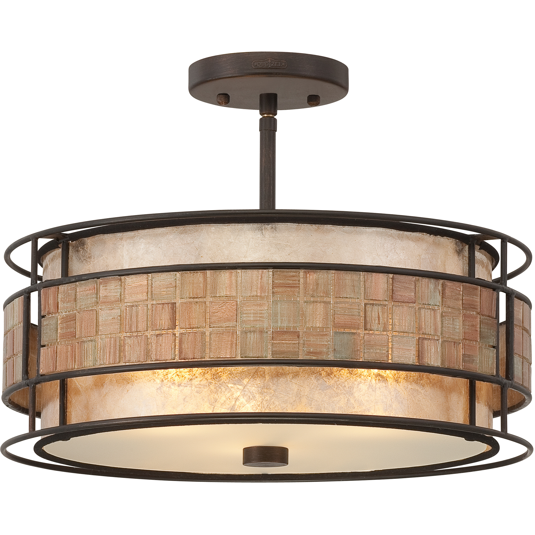 【海外輸入】 Semi-Flush Copper Renaissance inch 16 Light 3 Laguna Mount Naturals  Light, Ceiling パーカッション・打楽器