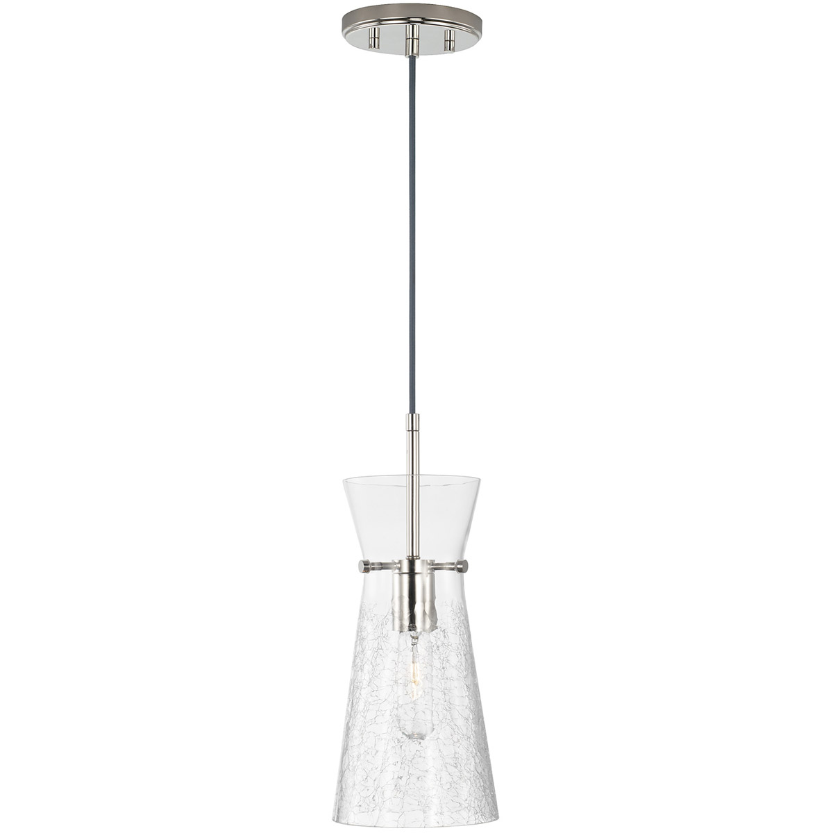 Mila 1 Light 6 inch Polished Nickel Pendant Ceiling Light