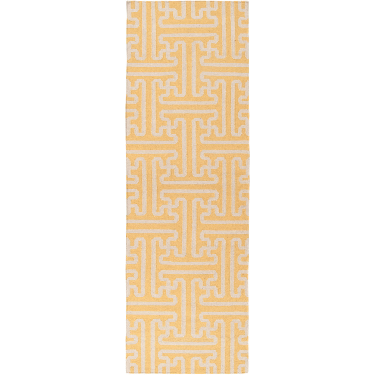 Archive 96 X 30 inch Mustard, Khaki Rug