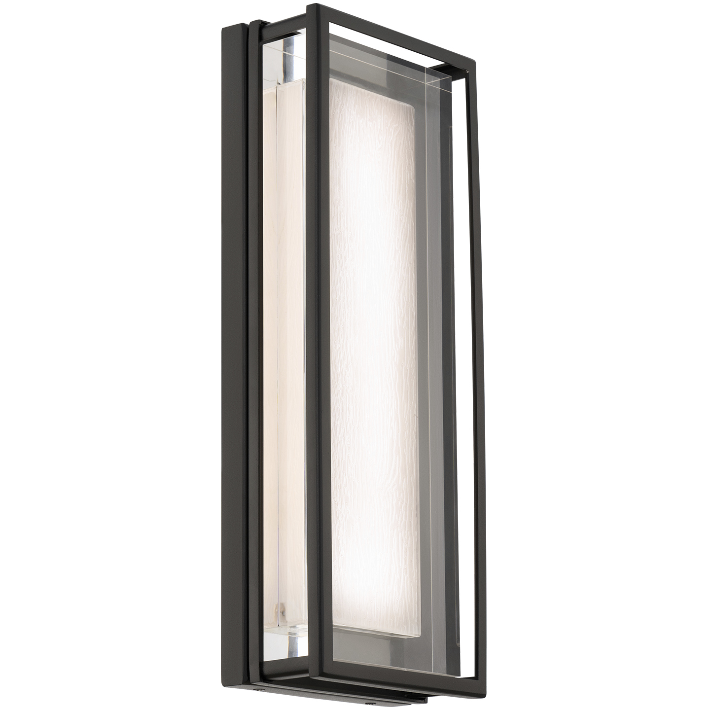 Beech LED 16 inch Black Outdoor Wall Light in 3500K, dweLED