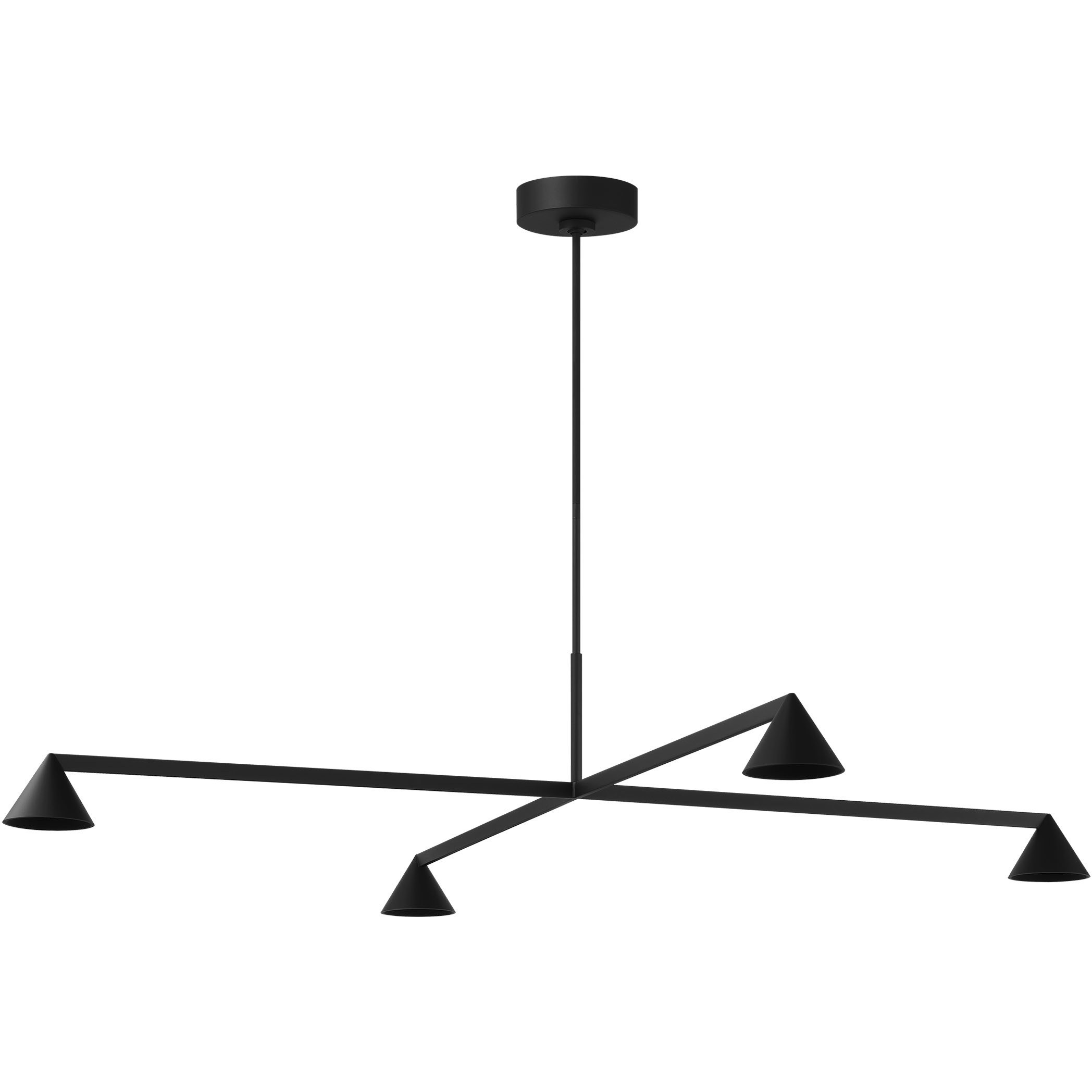 Sean Lavin Midrand LED 52 inch Nightshade Black Chandelier Ceiling Light