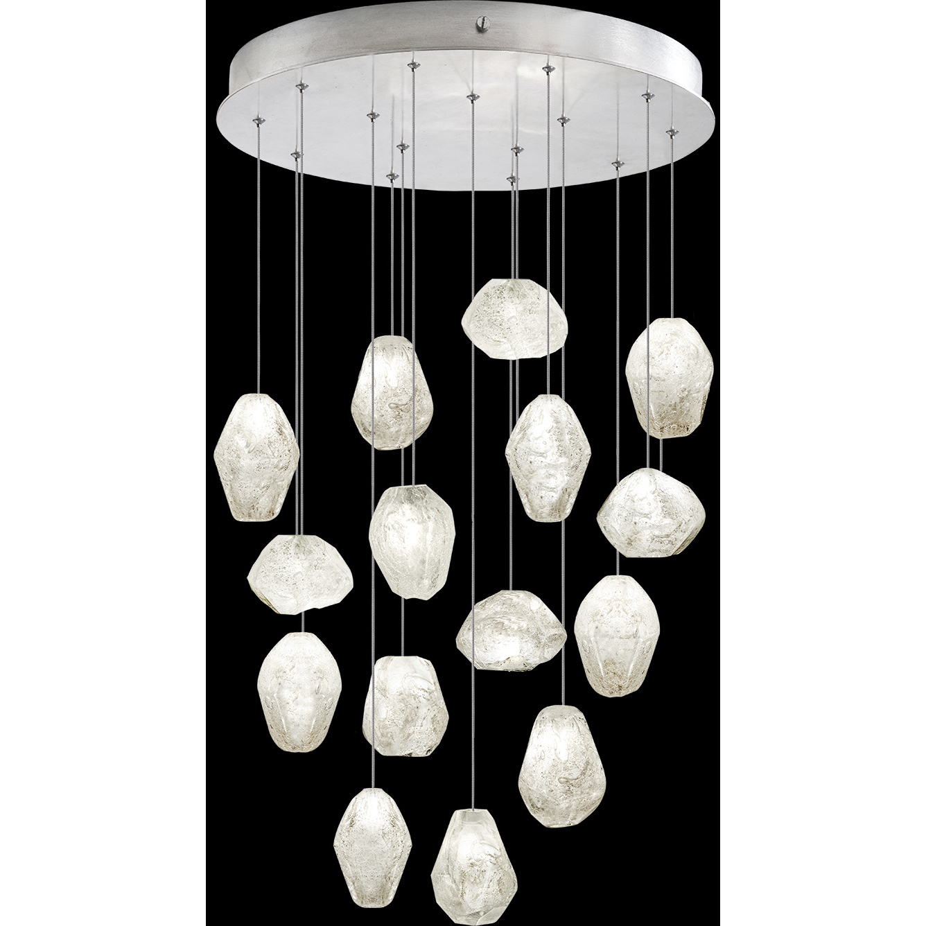 Natural Inspirations 15 Light 21 inch Silver Pendant Ceiling Light