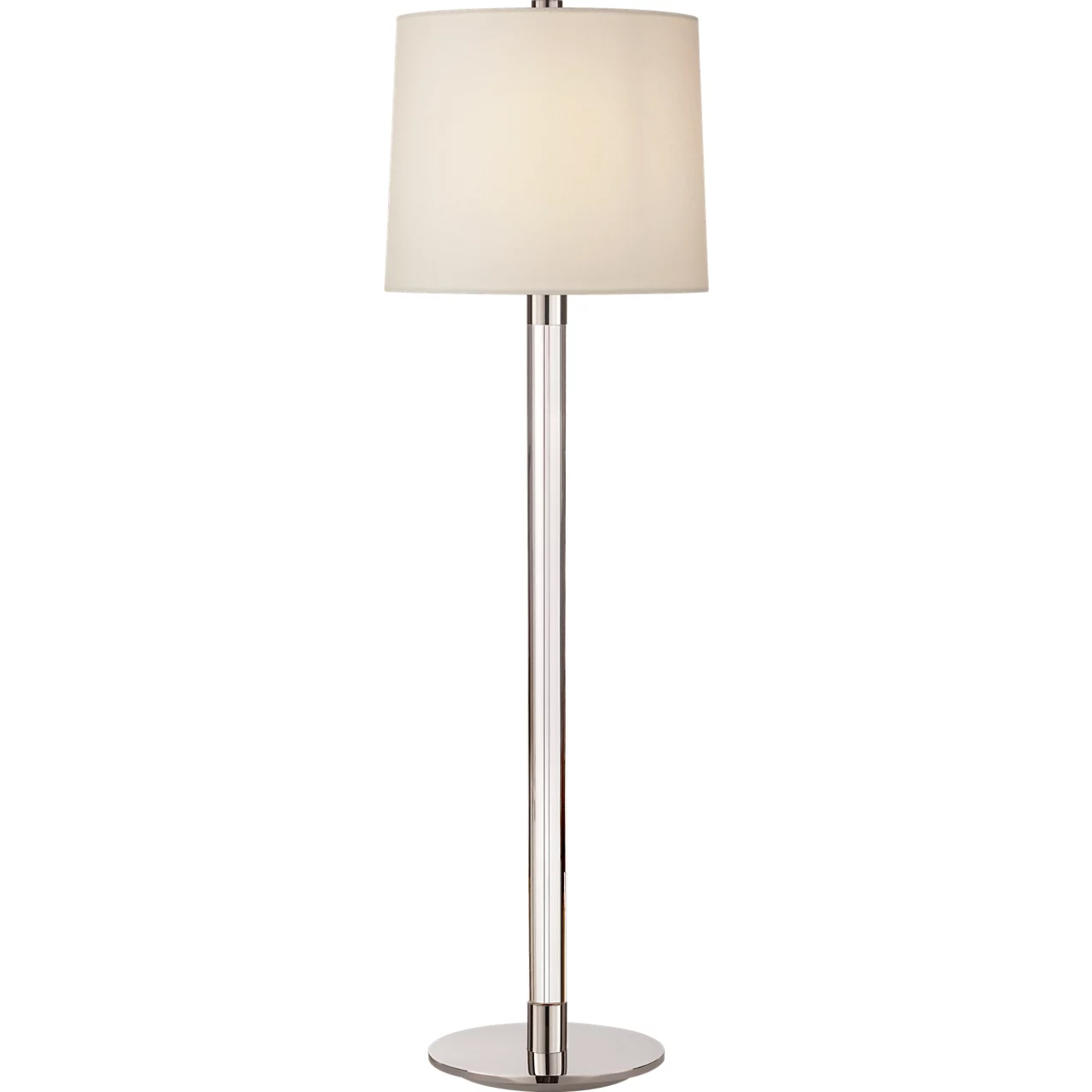 AERIN Riga 33 inch 75 watt Crystal and Polished Nickel Buffet Lamp Portable Light in Crystal with Polished Nickel