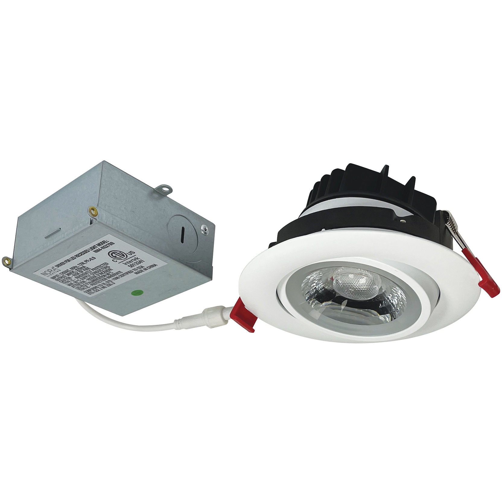 M4 Matte Powder White Round Adjustable Gimbal