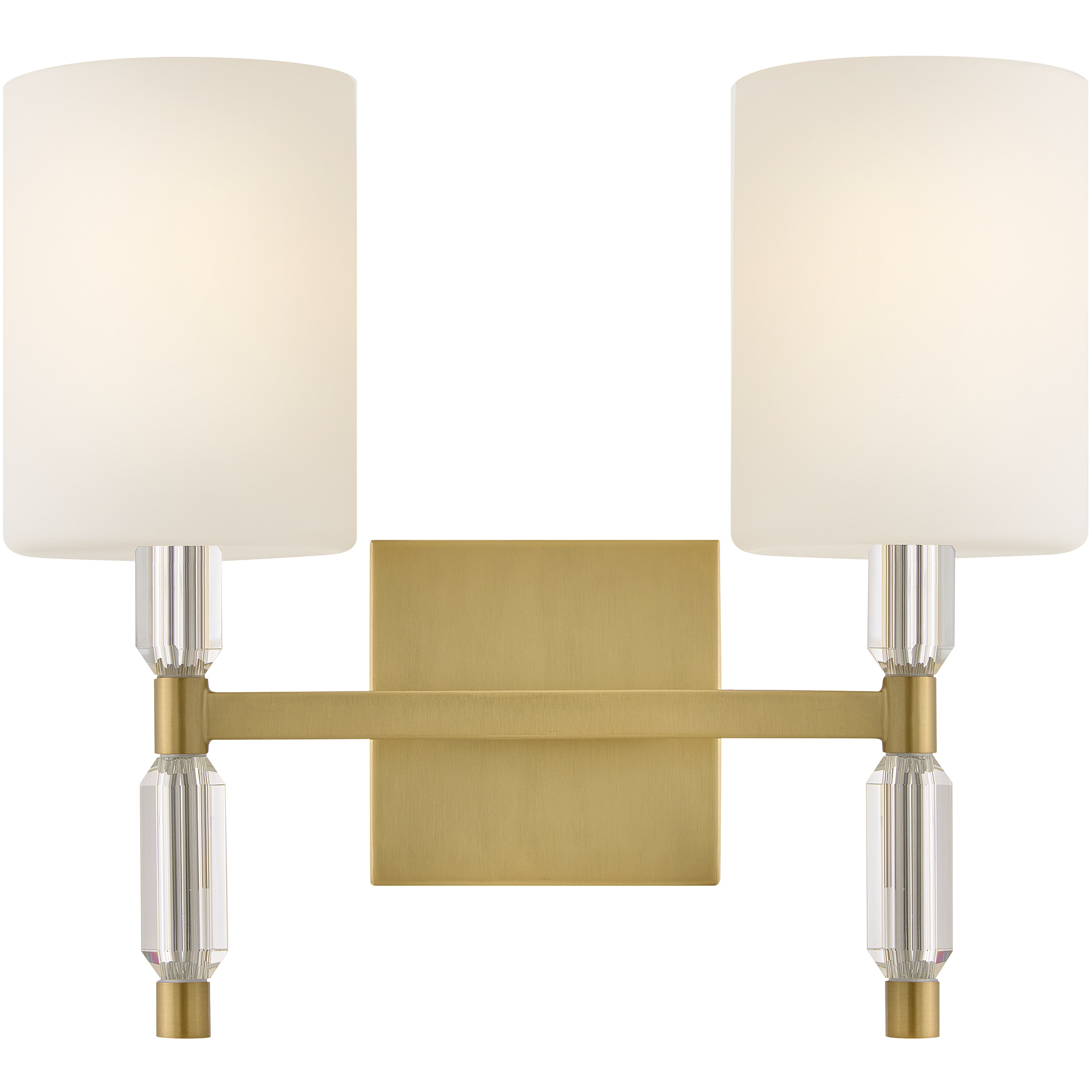 Anika 2 Light 14 inch Lacquered Brass Vanity Light Wall Light