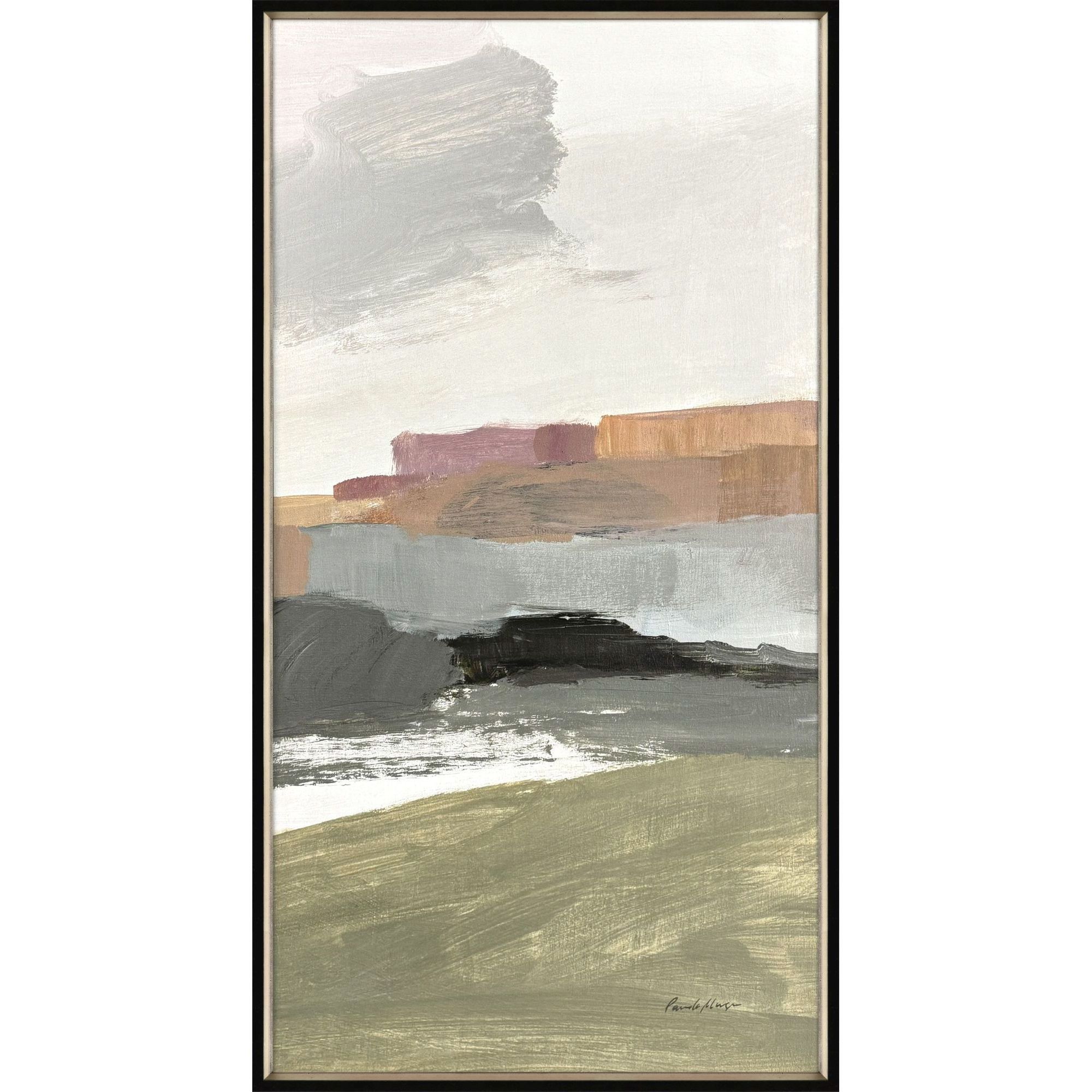 Westward Green and Gray and Rust and White Framed Art