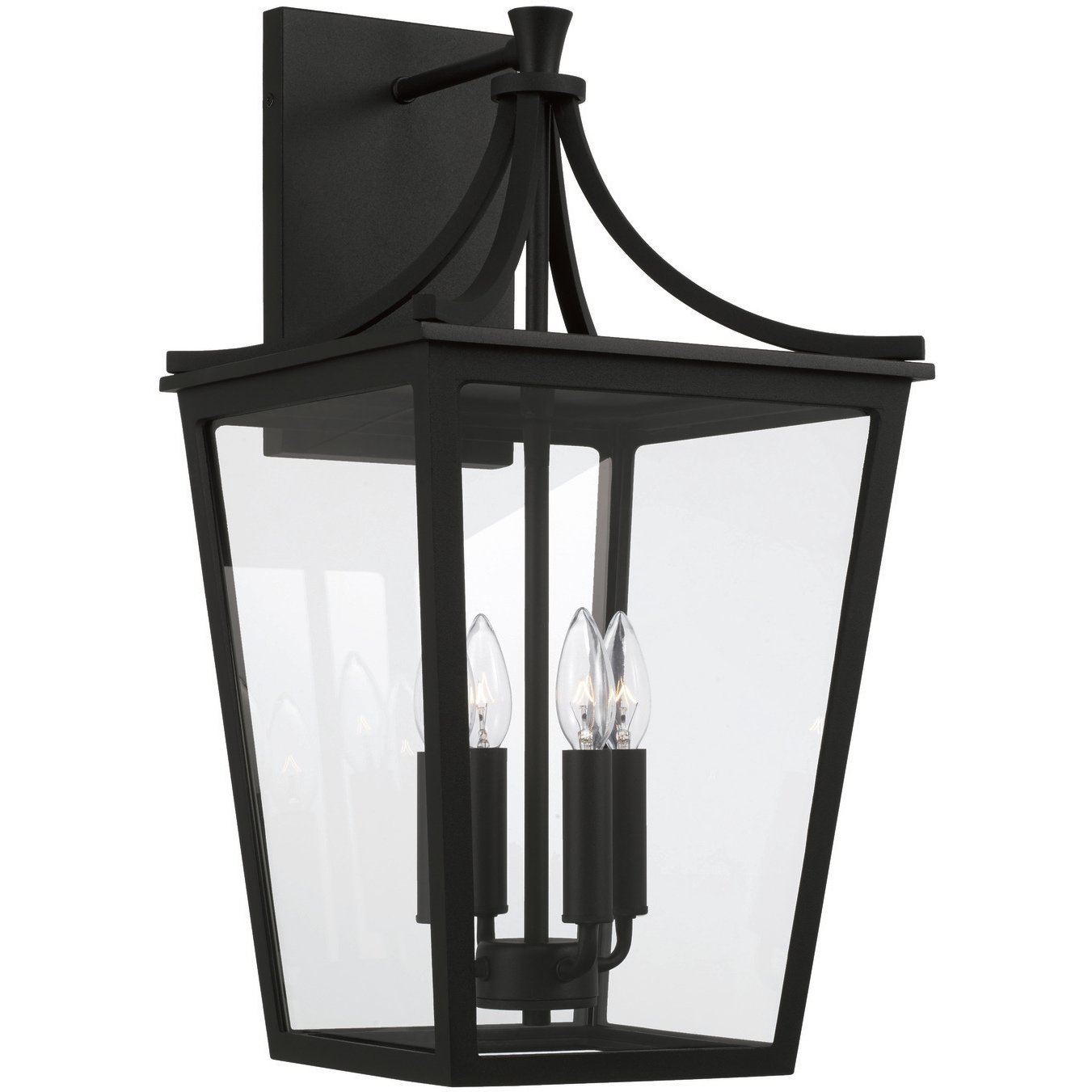 Adair 4 Light 23.25 inch Black Outdoor Wall Lantern