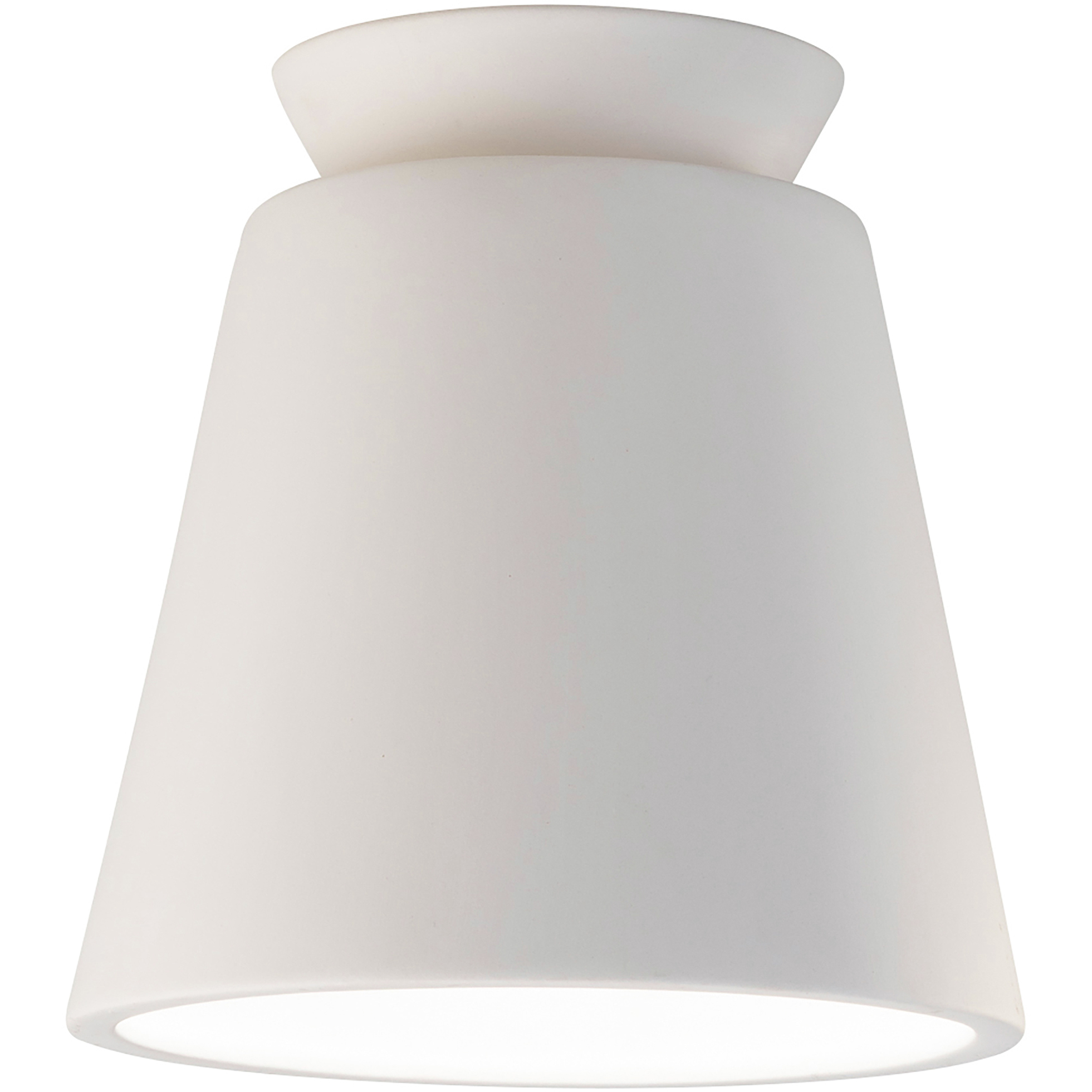 Radiance Collection 1 Light 7.5 inch Gloss Black/Matte White Outdoor Flush-Mount