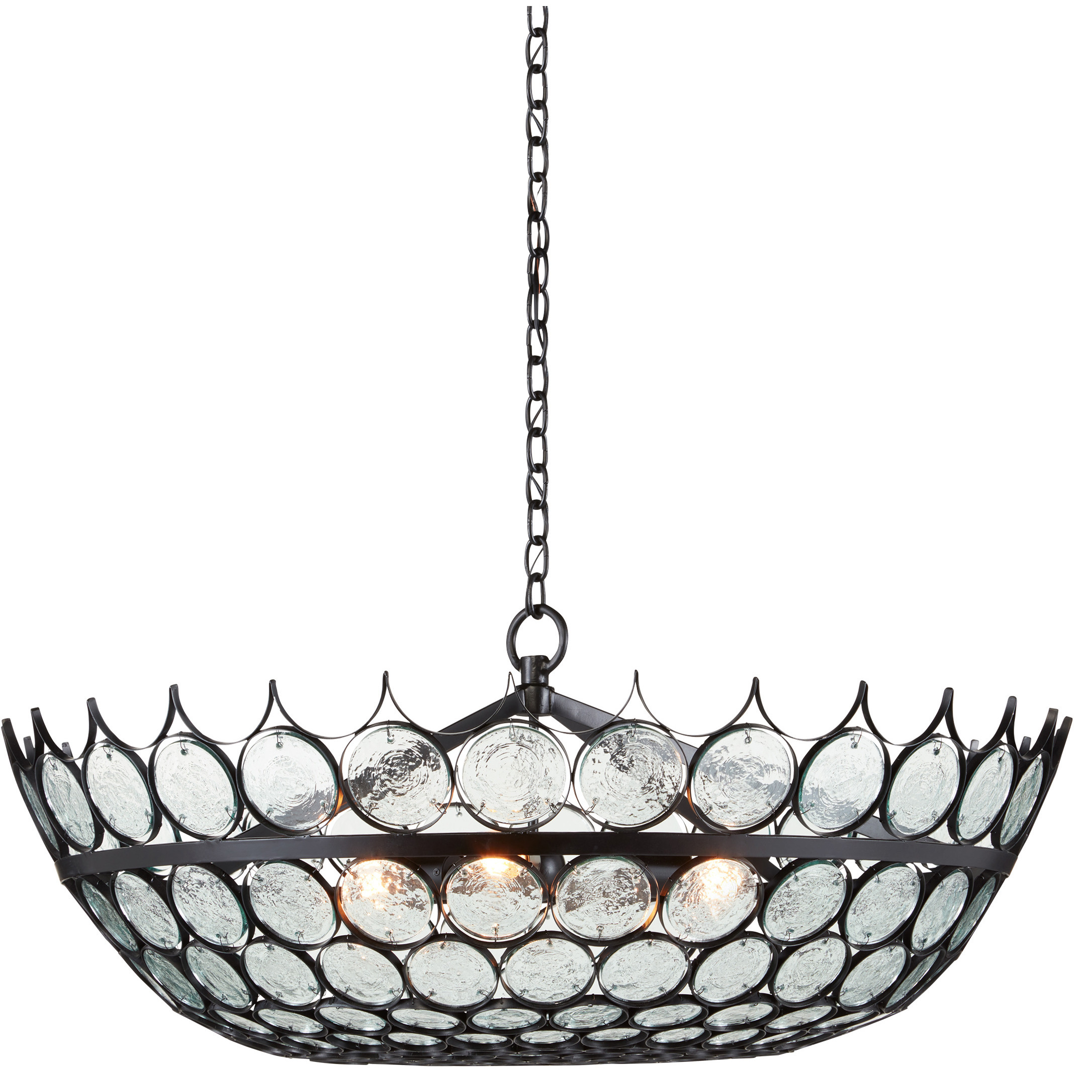 Augustus 3 Light 38.5 inch Satin Black Chandelier Ceiling Light, Medium, Bunny Williams Collection