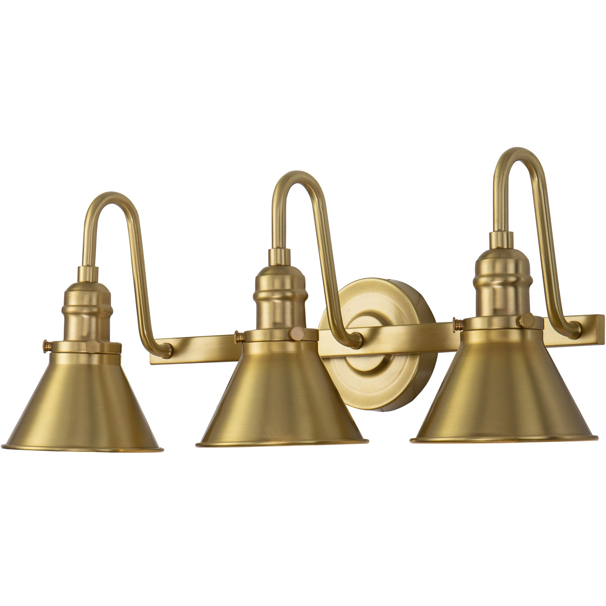 Provence 3 Light 24 inch AGB Bath Light Wall Light in Antique Brass