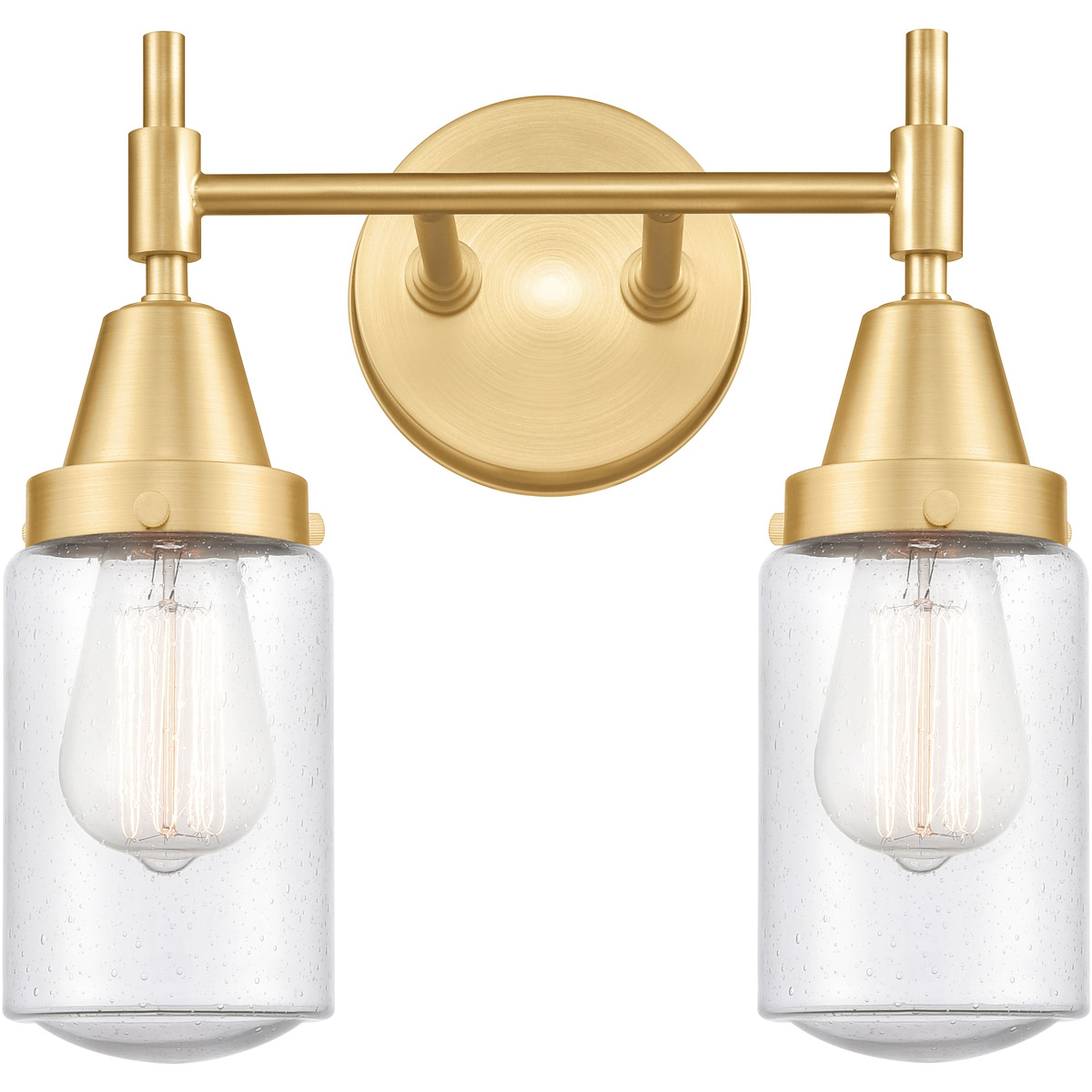 Caden LED 14 inch Satin Gold Bath Vanity Light Wall Light