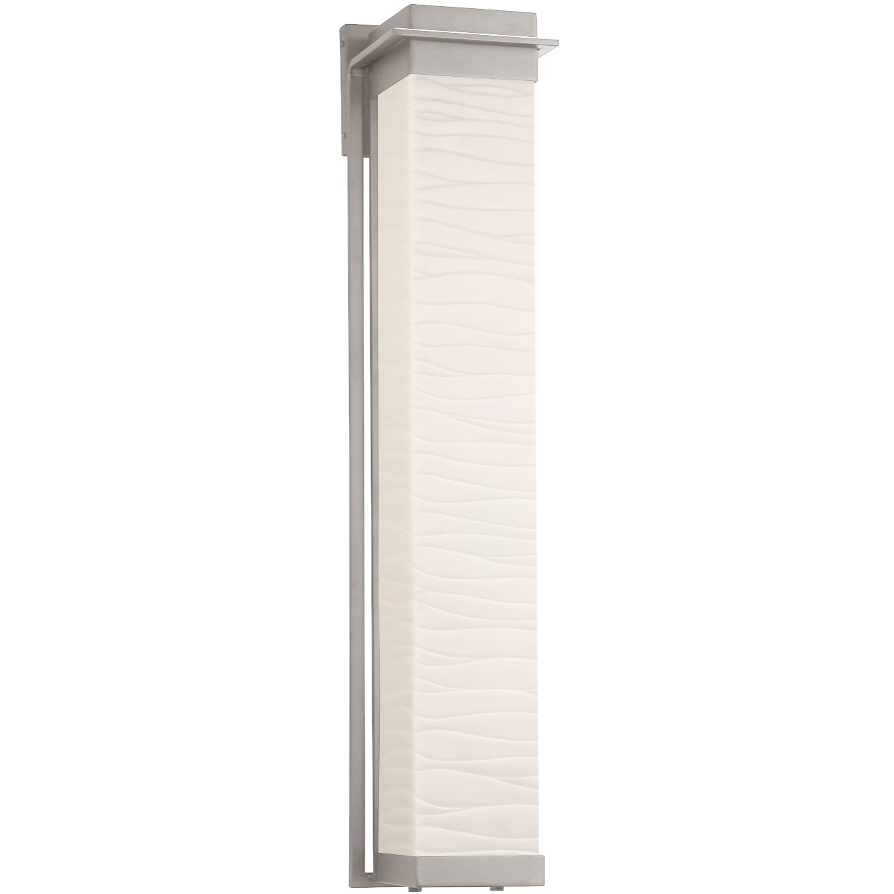 Porcelina Pacific Wall Sconce Wall Light in Brushed Nickel