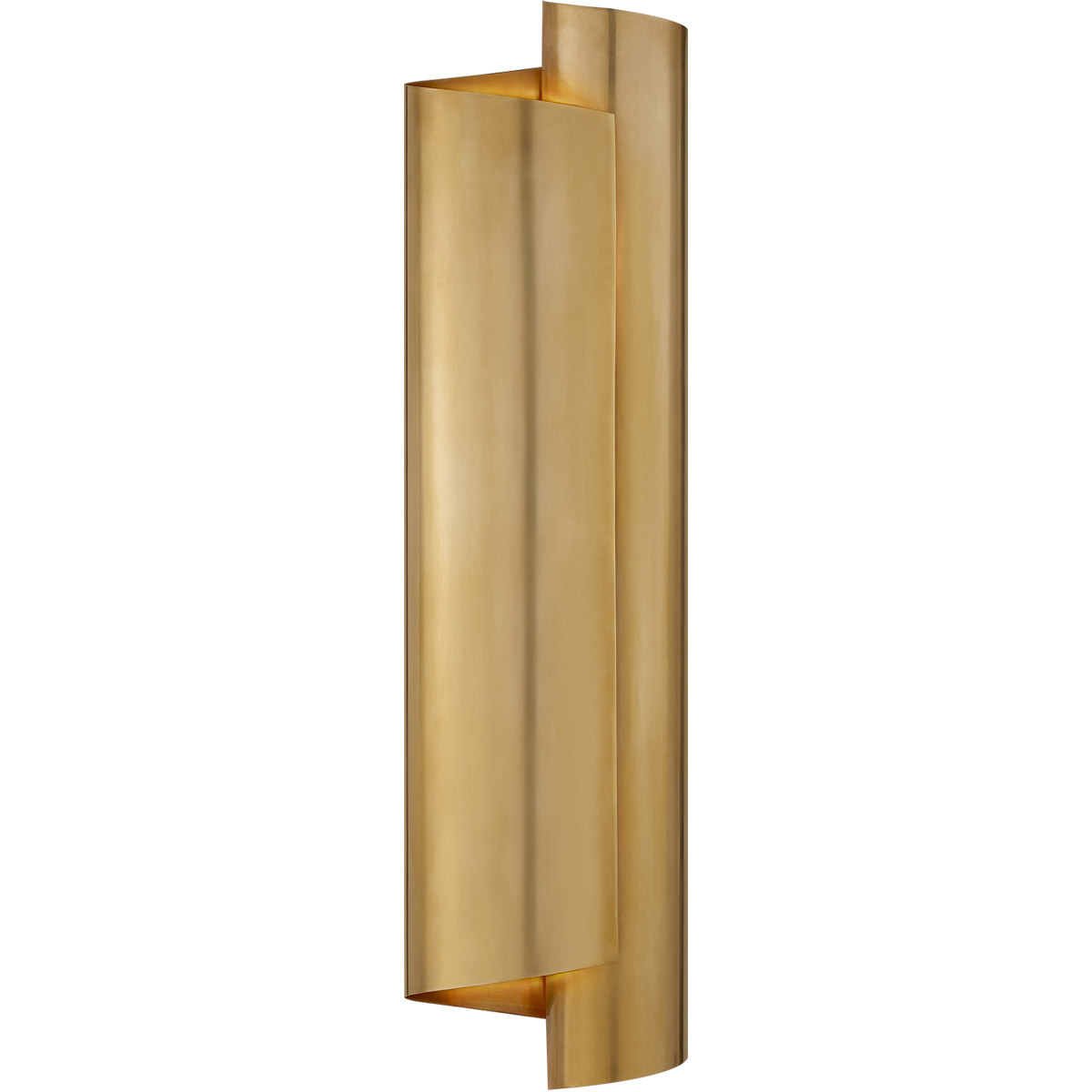 Visual Comfort Signature Collection AERIN Iva 3 Light 6.25 inch Hand-Rubbed Antique Brass Wrapped Sconce Wall Light, Large ARN2066HAB - Open Box