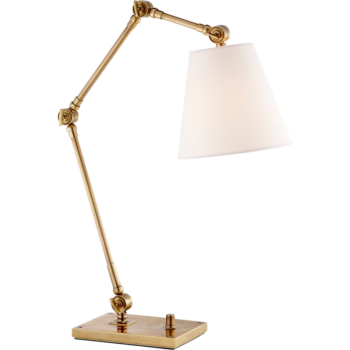Suzanne Kasler Graves 18.25 inch 75 watt Hand Rubbed Antique Brass Task Lamp Portable Light