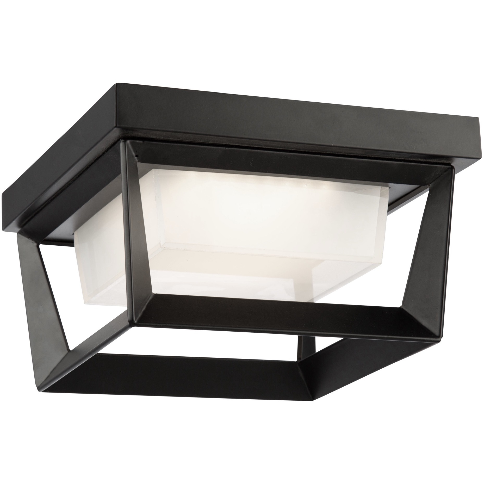 Artcraft AC9186BK Waterbury LED 9.1 inch Black Outdoor Flush Mount ...